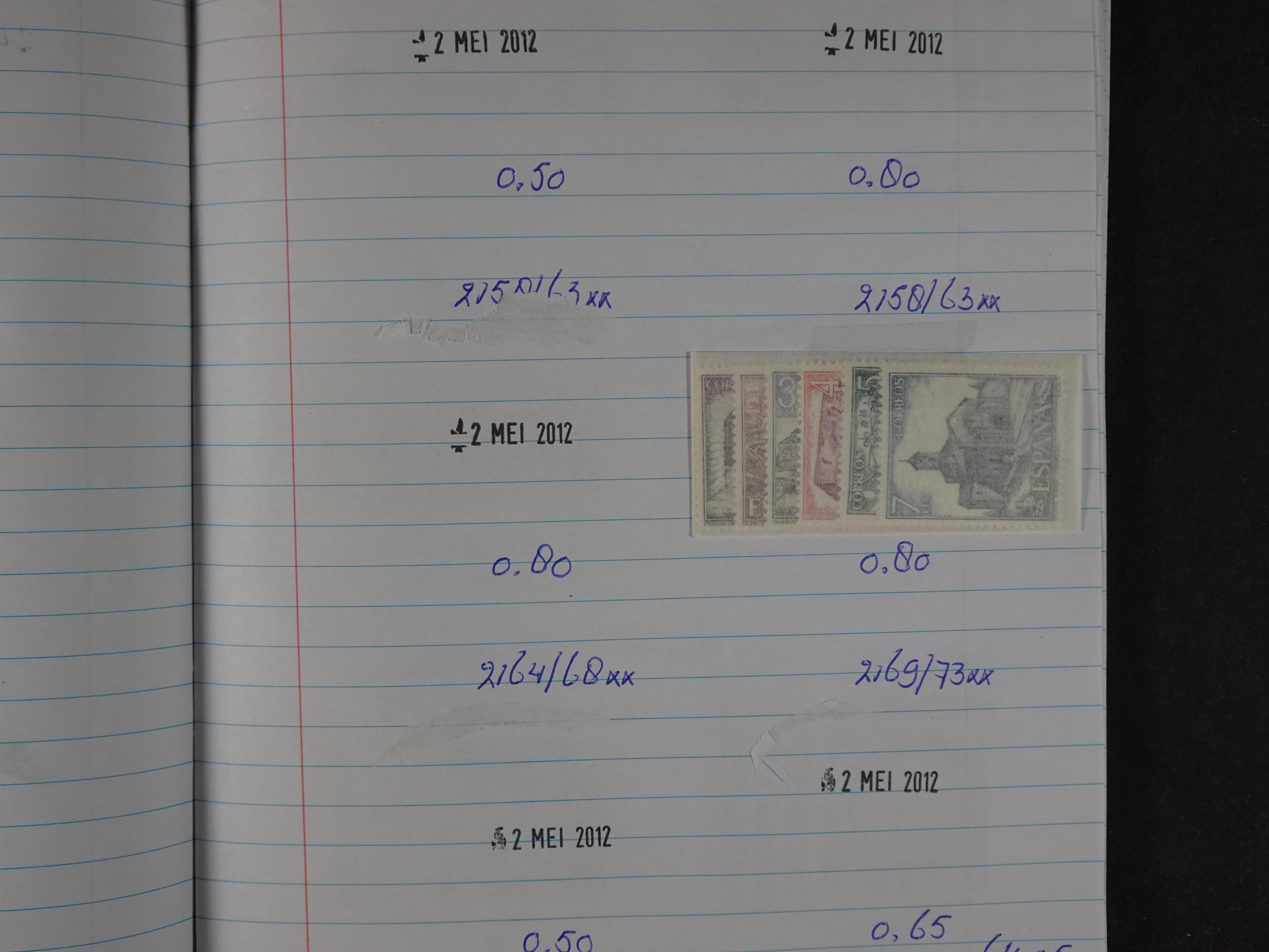 Mooie partij gelopen Rondzendboekjes.
Veel postfris.
Enorme restwaarde 880
