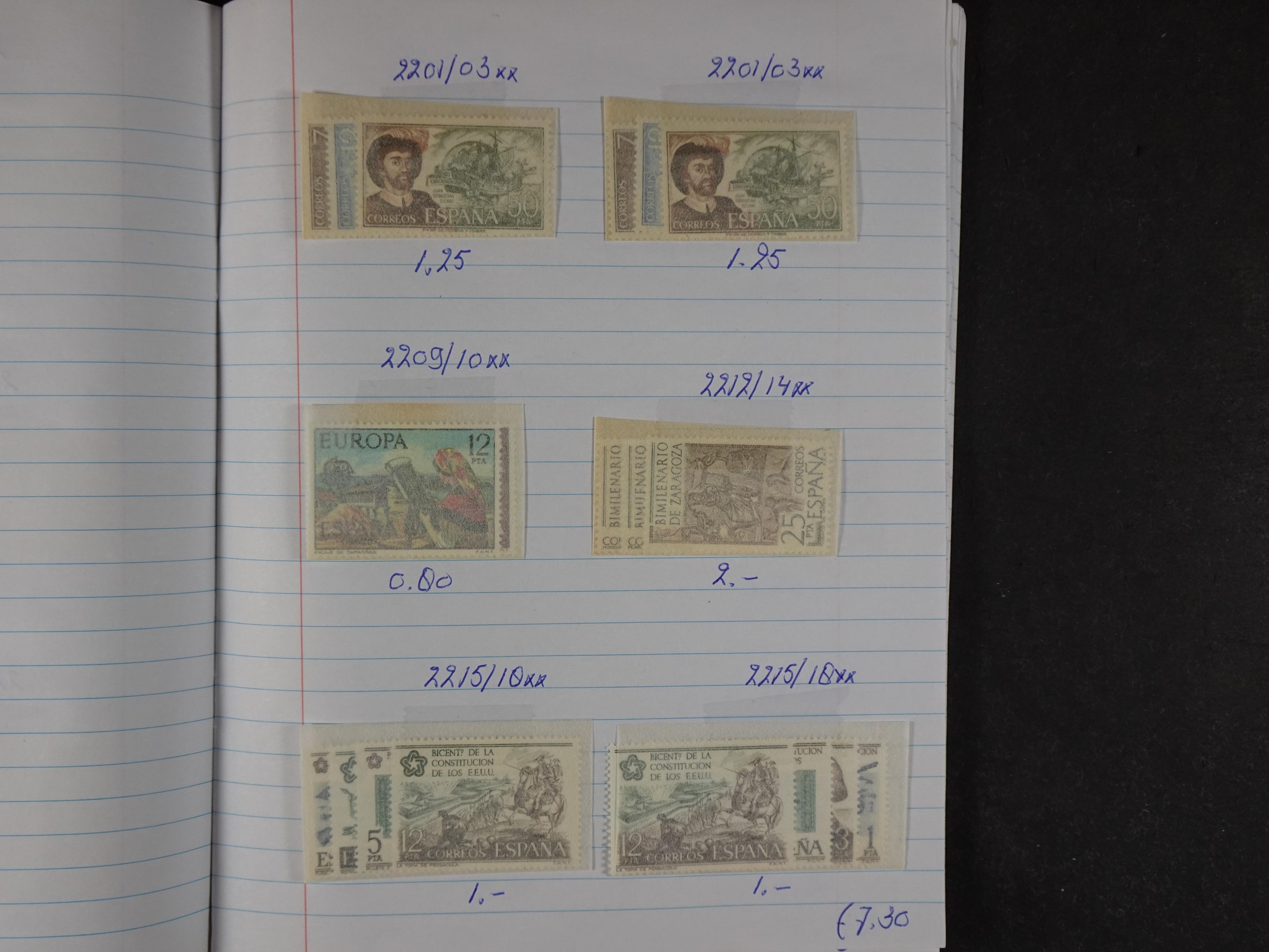 Mooie partij gelopen Rondzendboekjes.
Veel postfris.
Enorme restwaarde 882