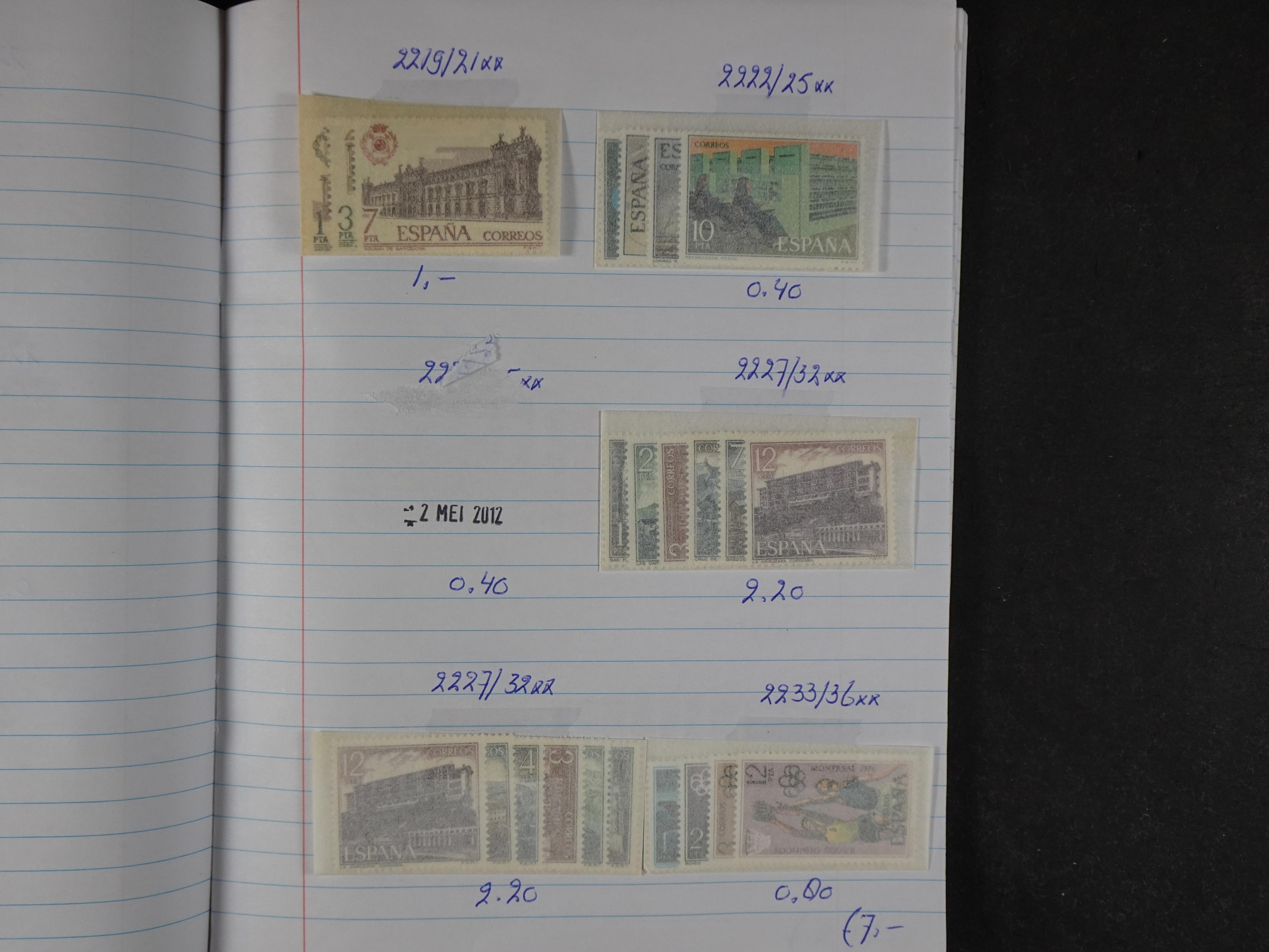 Mooie partij gelopen Rondzendboekjes.
Veel postfris.
Enorme restwaarde 883