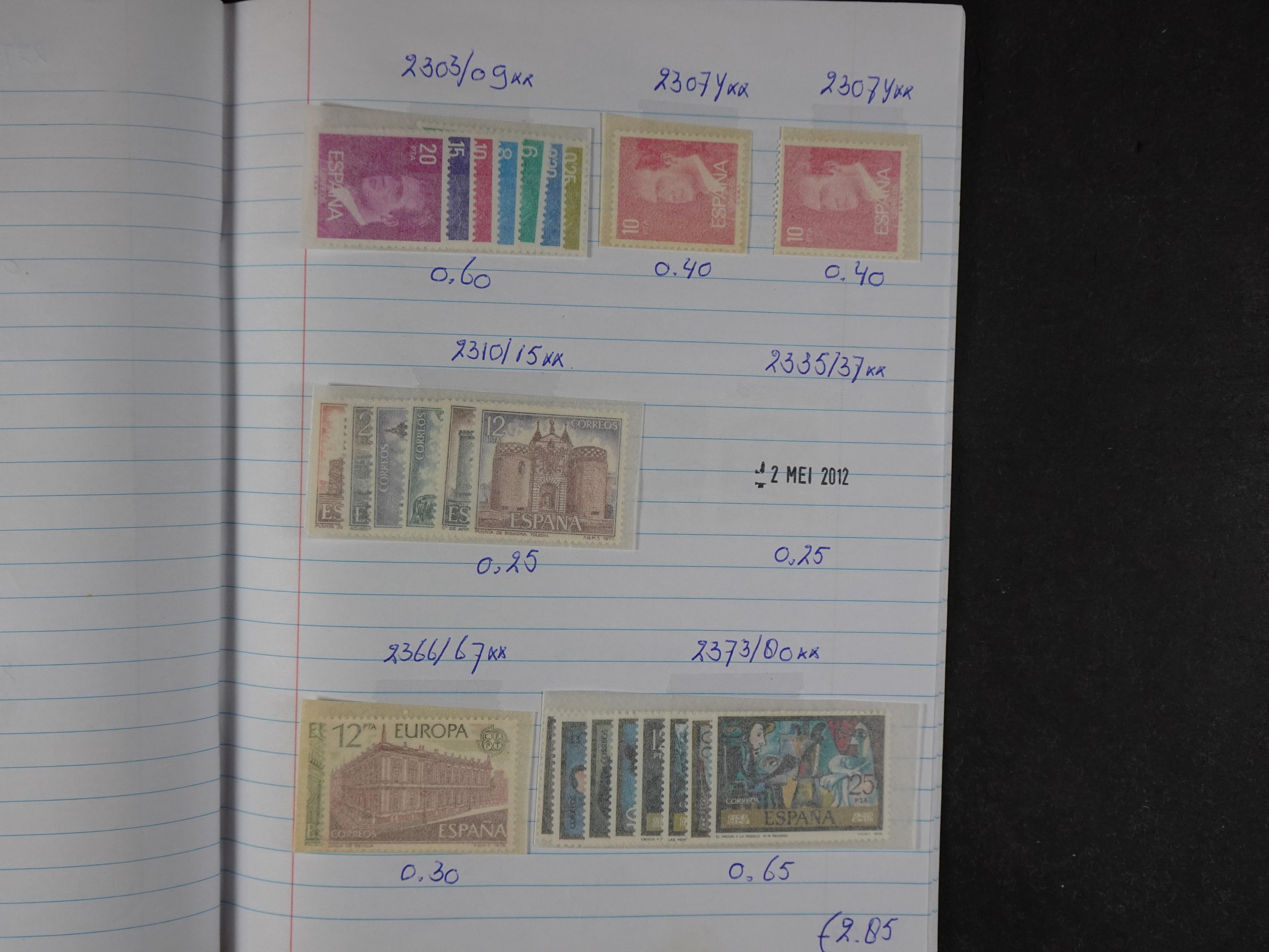 Mooie partij gelopen Rondzendboekjes.
Veel postfris.
Enorme restwaarde 887