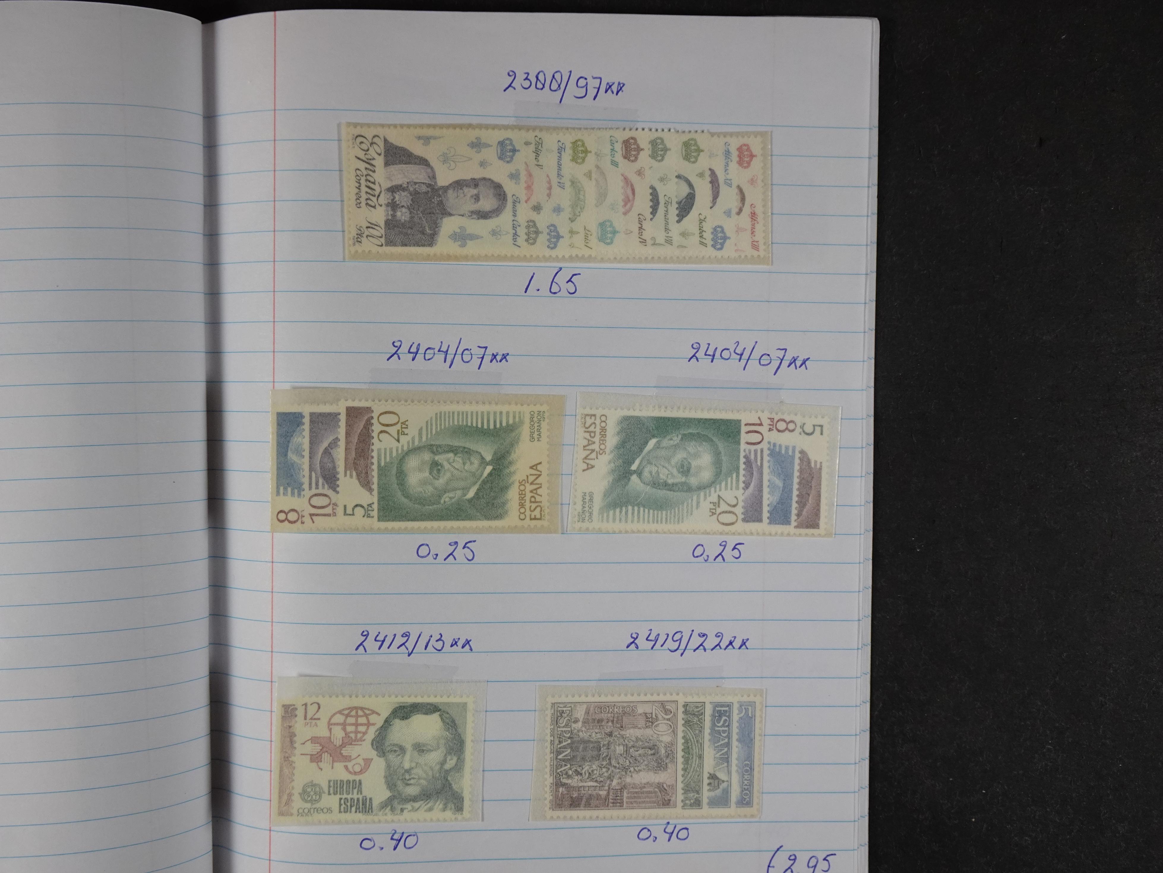 Mooie partij gelopen Rondzendboekjes.
Veel postfris.
Enorme restwaarde 889