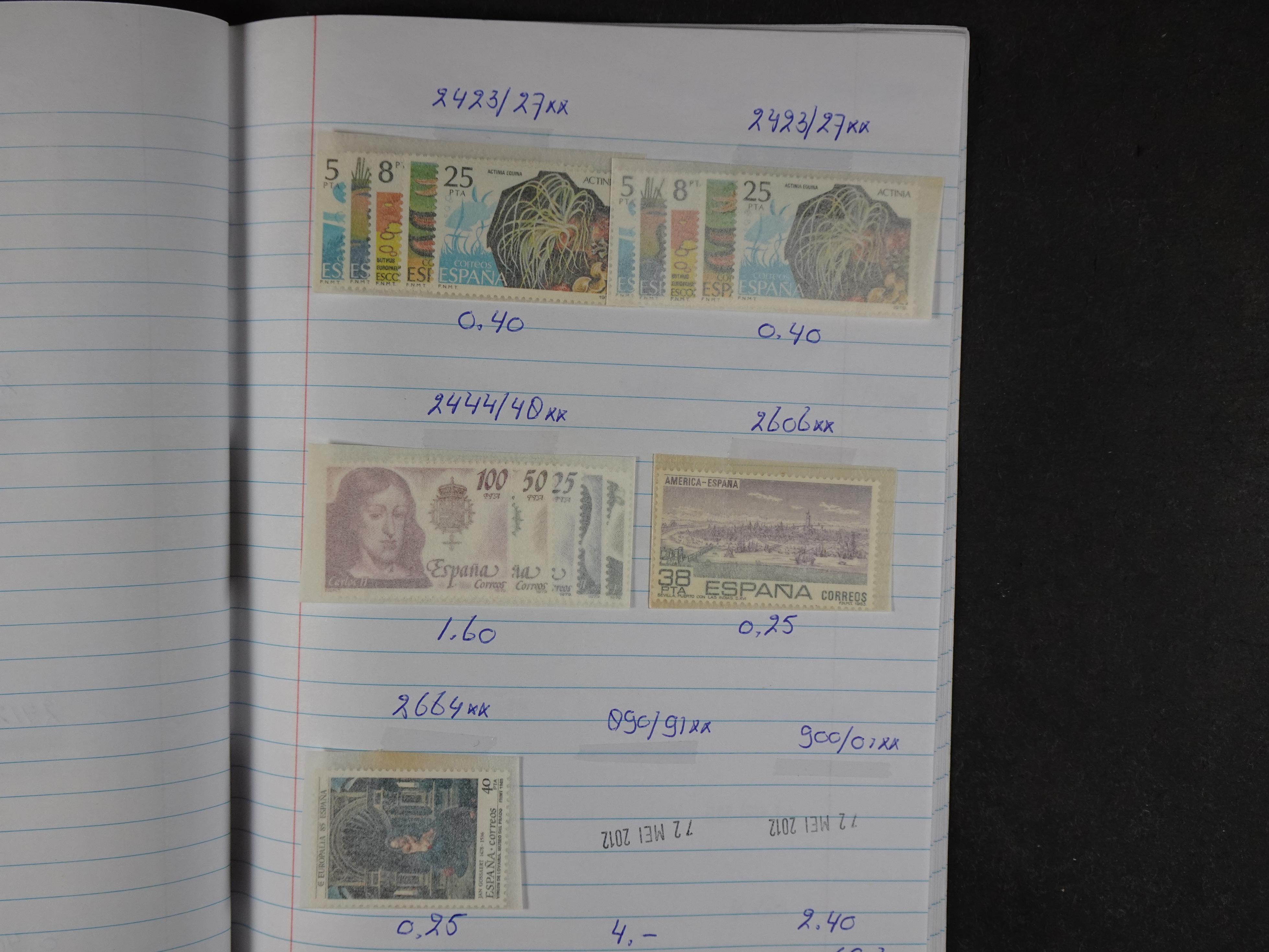 Mooie partij gelopen Rondzendboekjes.
Veel postfris.
Enorme restwaarde 890