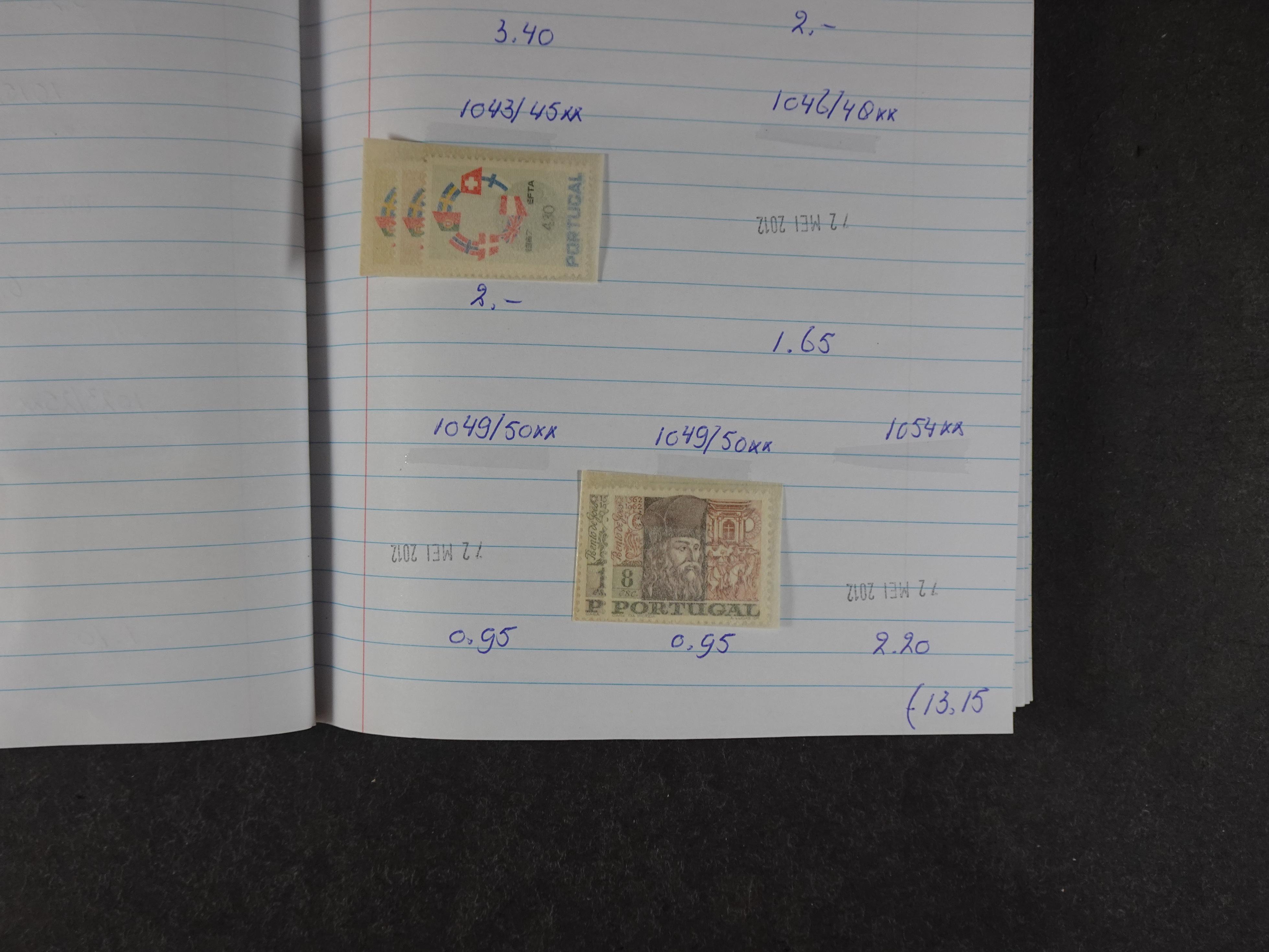 Mooie partij gelopen Rondzendboekjes.
Veel postfris.
Enorme restwaarde 895