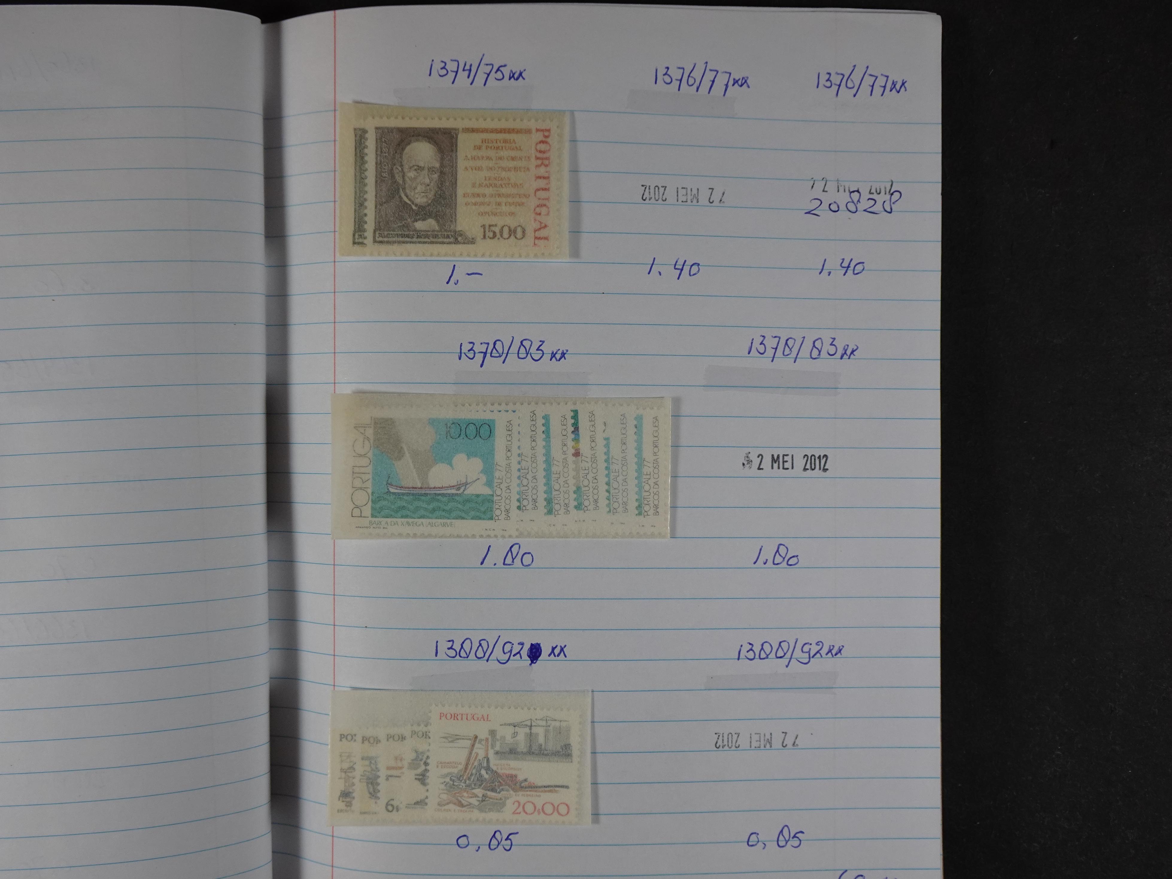 Mooie partij gelopen Rondzendboekjes.
Veel postfris.
Enorme restwaarde 900