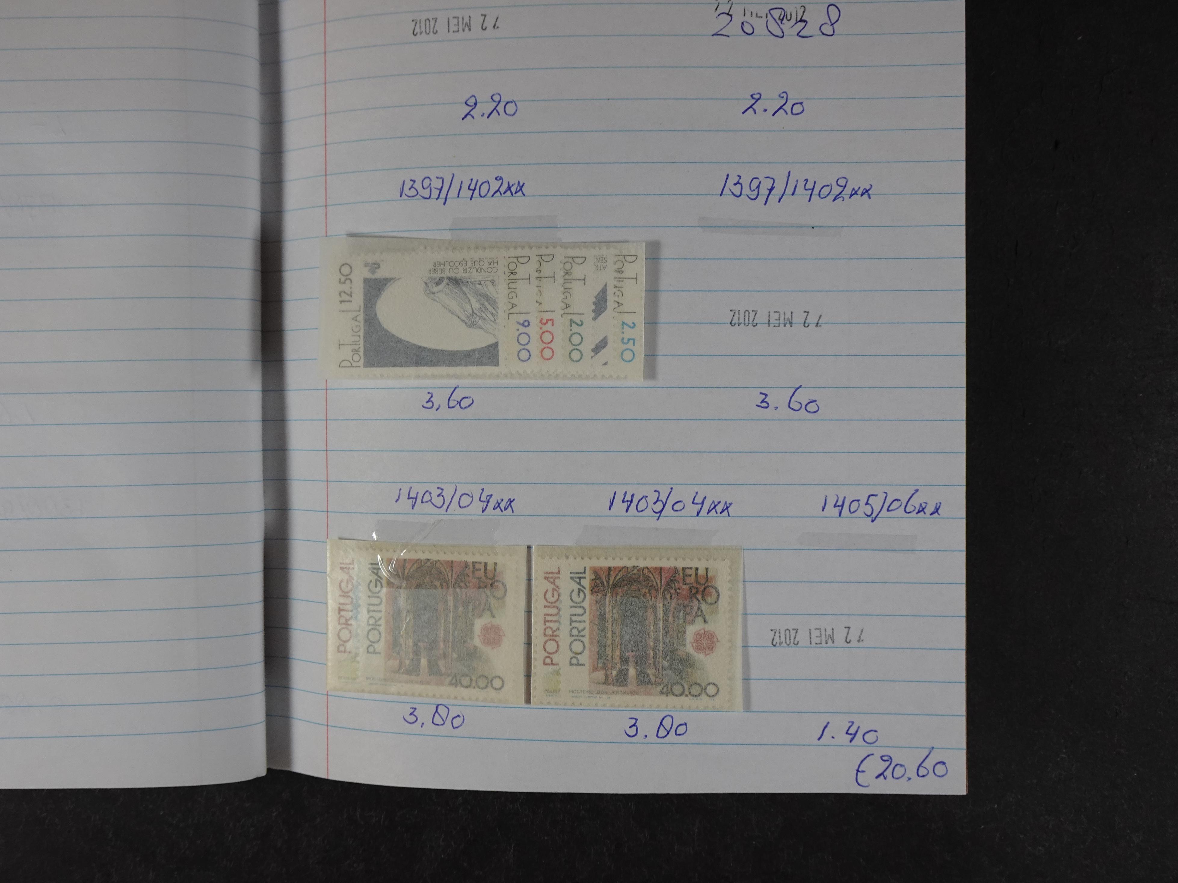 Mooie partij gelopen Rondzendboekjes.
Veel postfris.
Enorme restwaarde 901