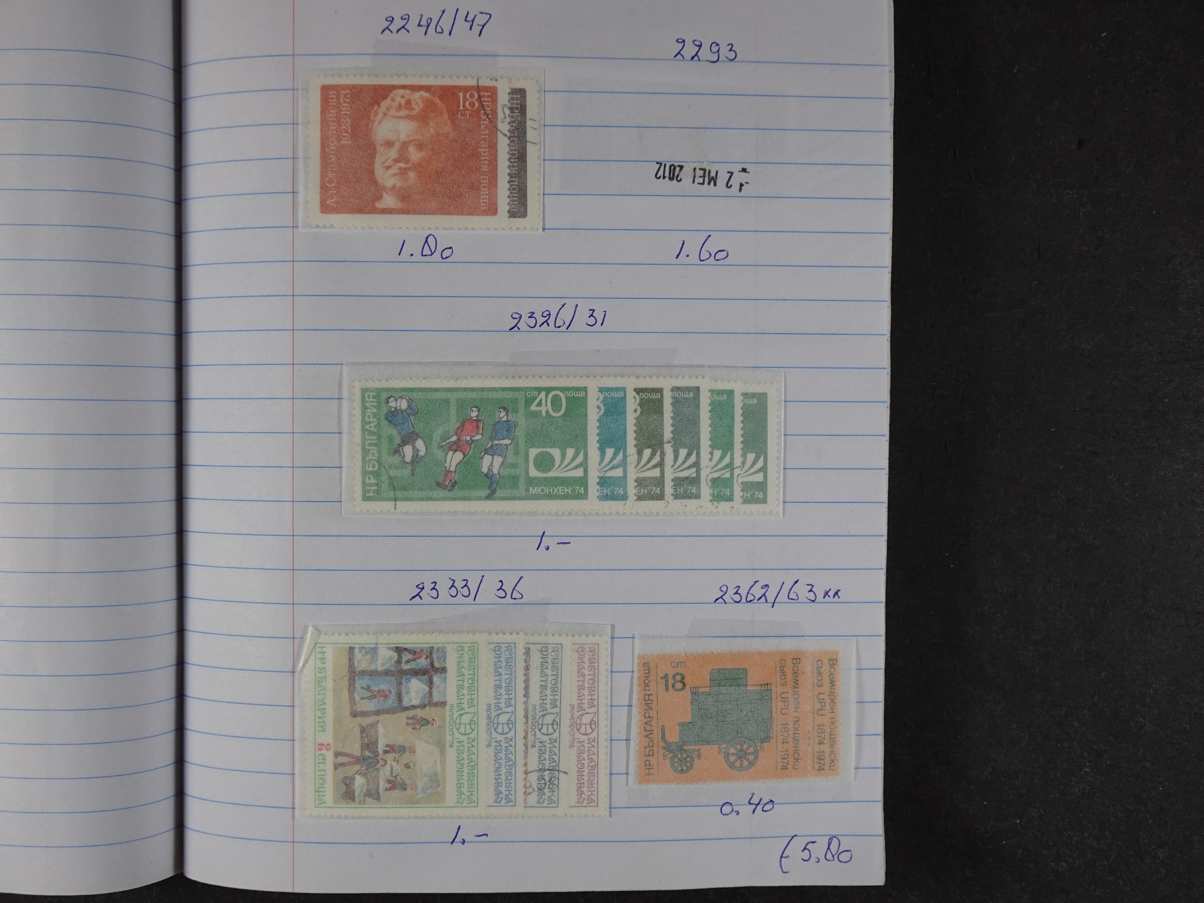 Mooie partij gelopen Rondzendboekjes.
Veel postfris.
Enorme restwaarde 905