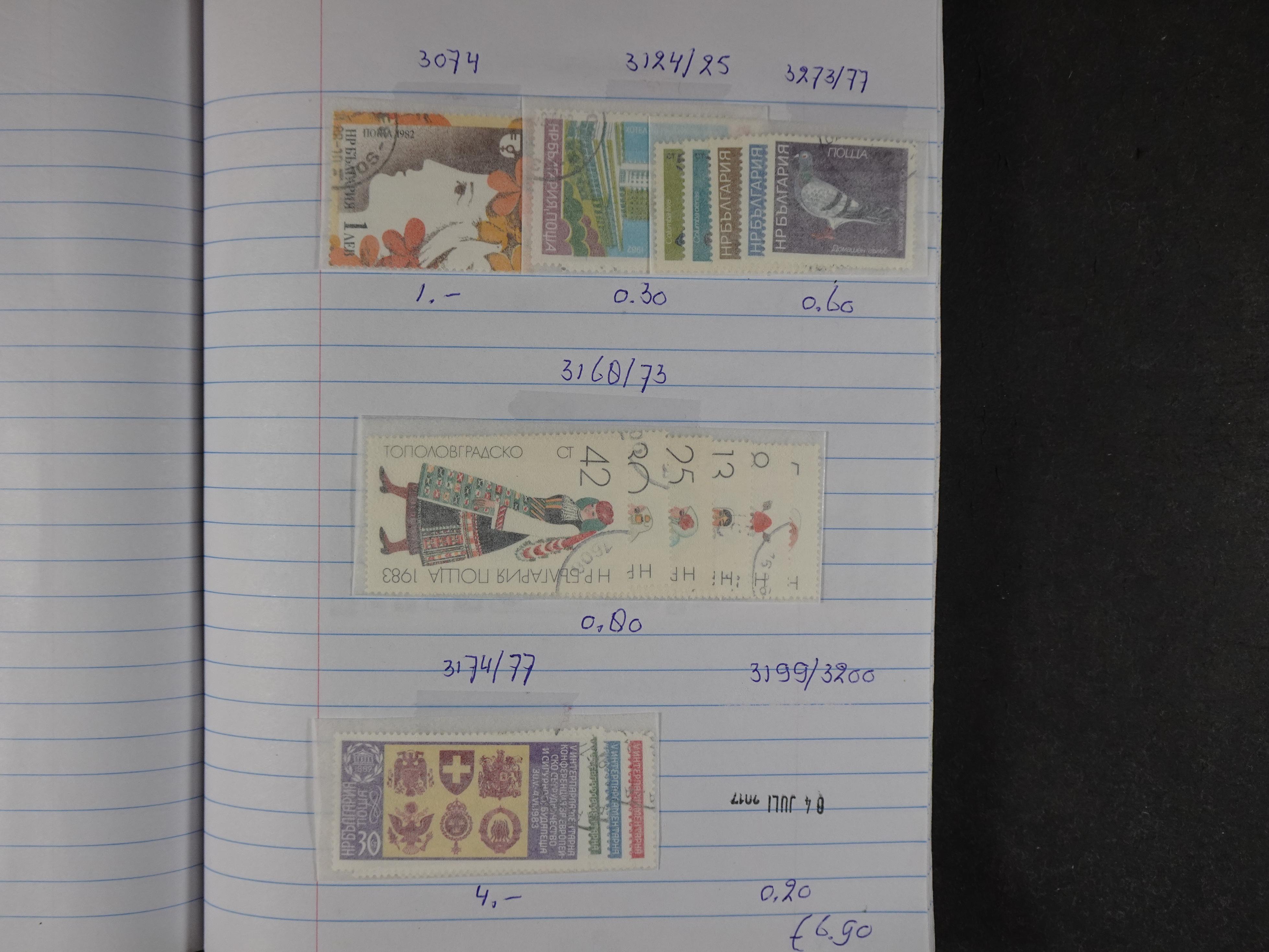 Mooie partij gelopen Rondzendboekjes.
Veel postfris.
Enorme restwaarde 910