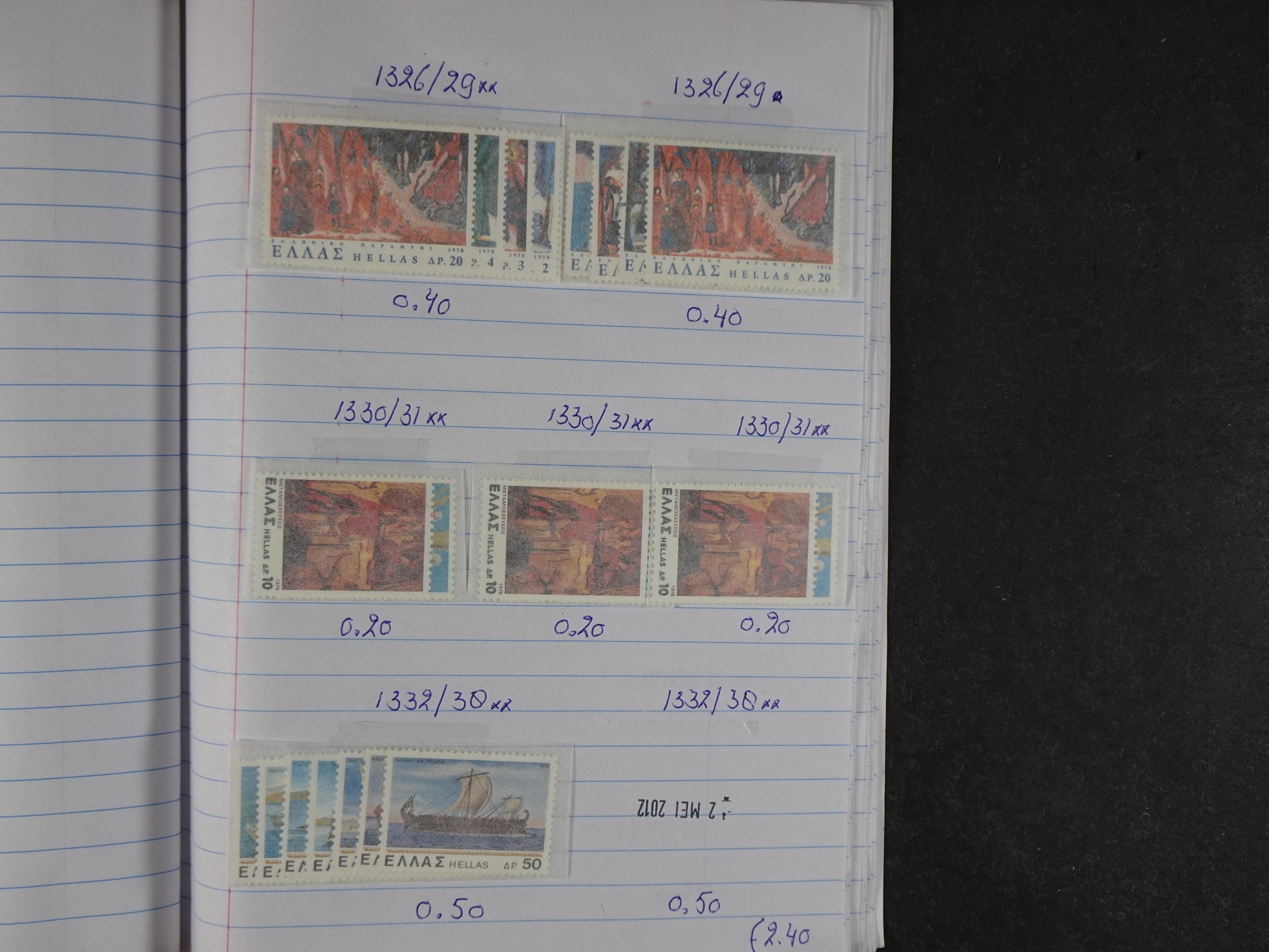 Mooie partij gelopen Rondzendboekjes.
Veel postfris.
Enorme restwaarde 926