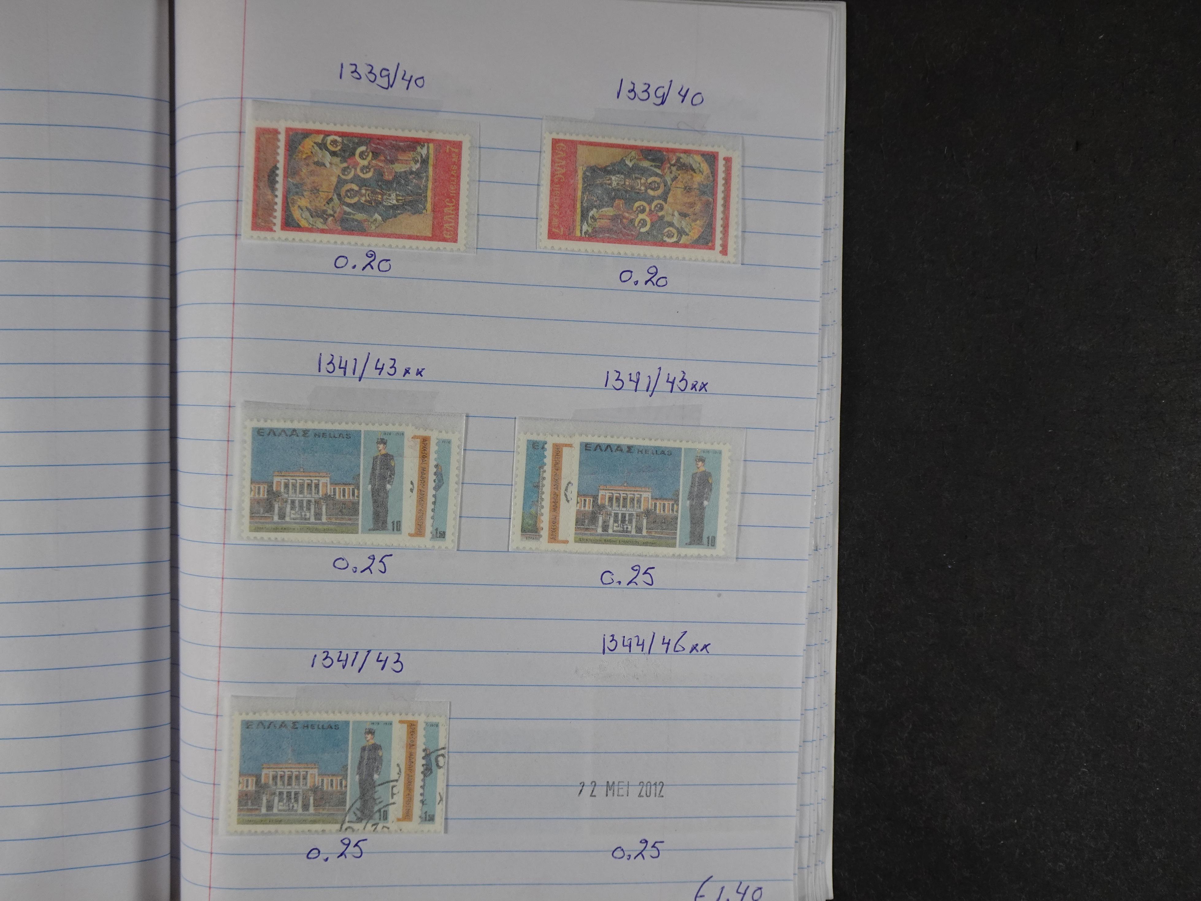 Mooie partij gelopen Rondzendboekjes.
Veel postfris.
Enorme restwaarde 927