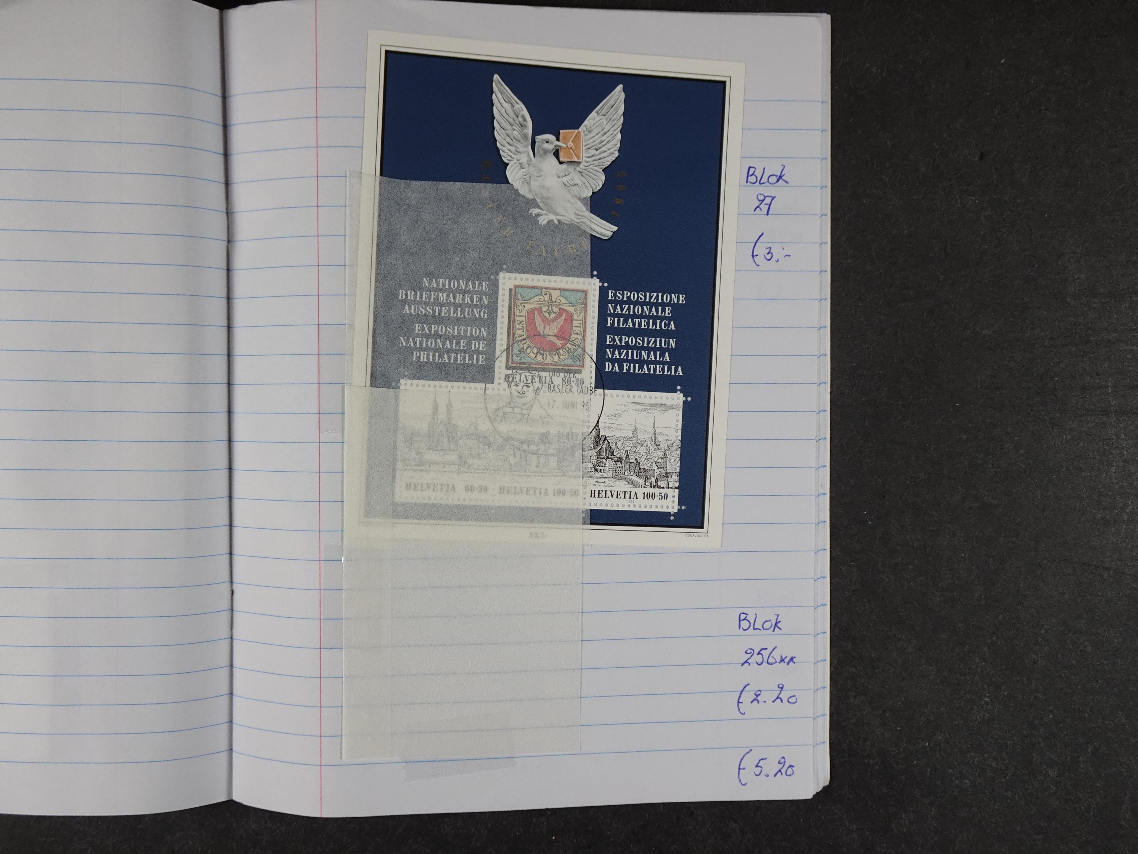 Mooie partij gelopen Rondzendboekjes.
Veel postfris.
Enorme restwaarde 955