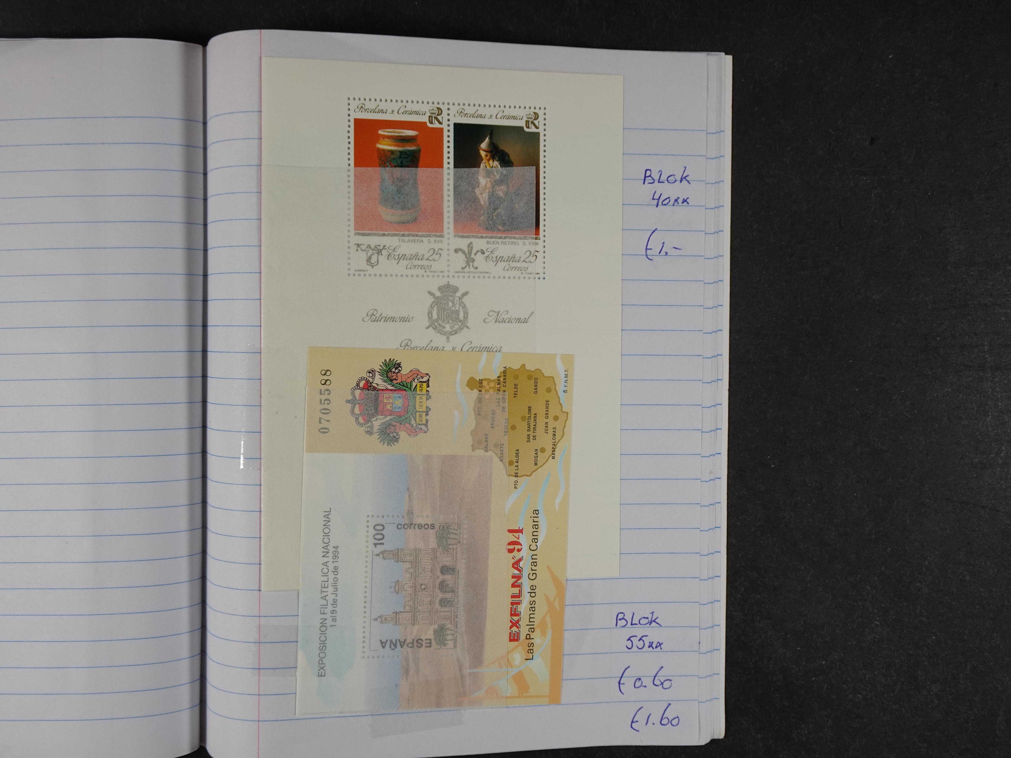 Mooie partij gelopen Rondzendboekjes.
Veel postfris.
Enorme restwaarde 959