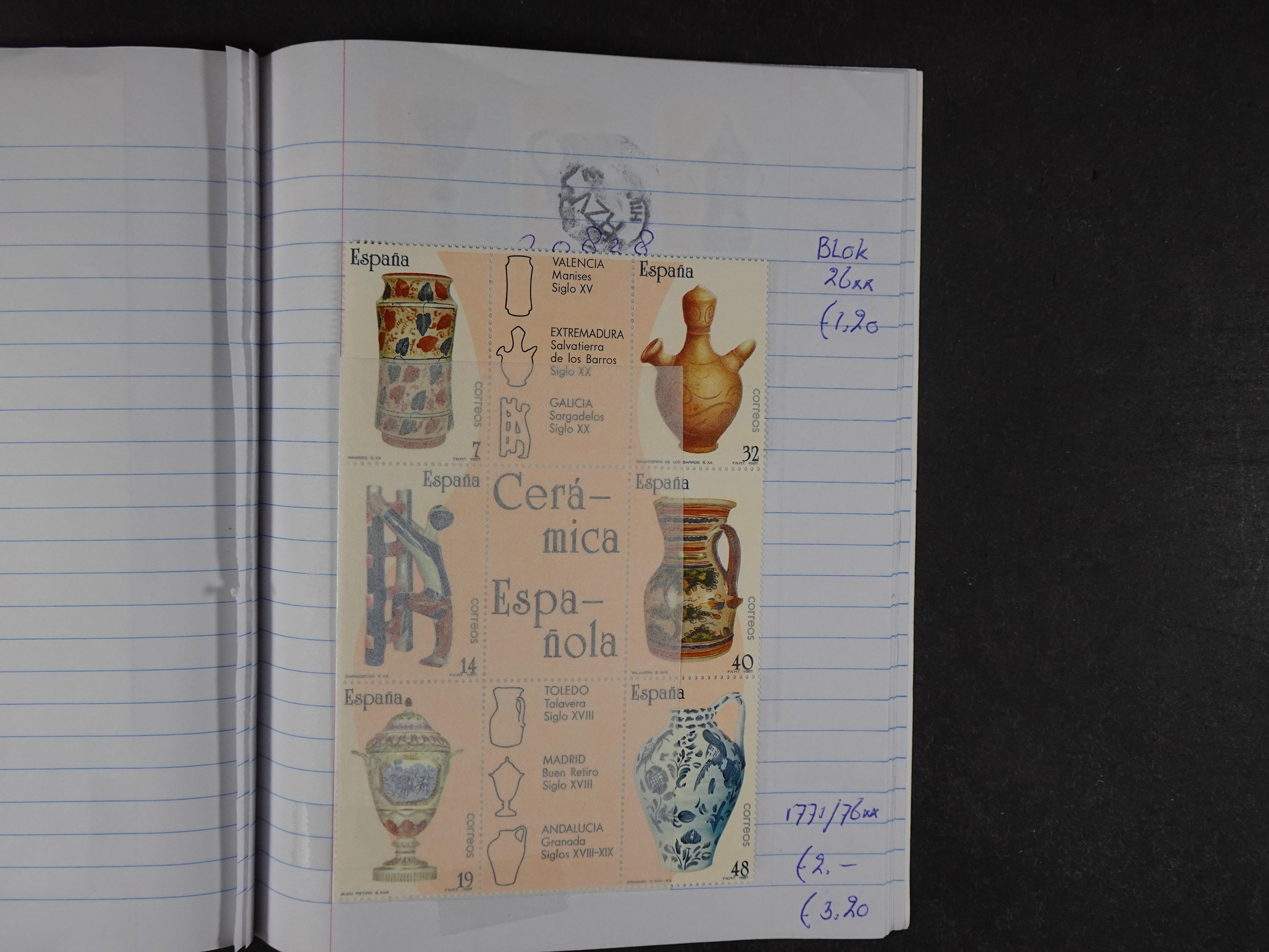 Mooie partij gelopen Rondzendboekjes.
Veel postfris.
Enorme restwaarde 960