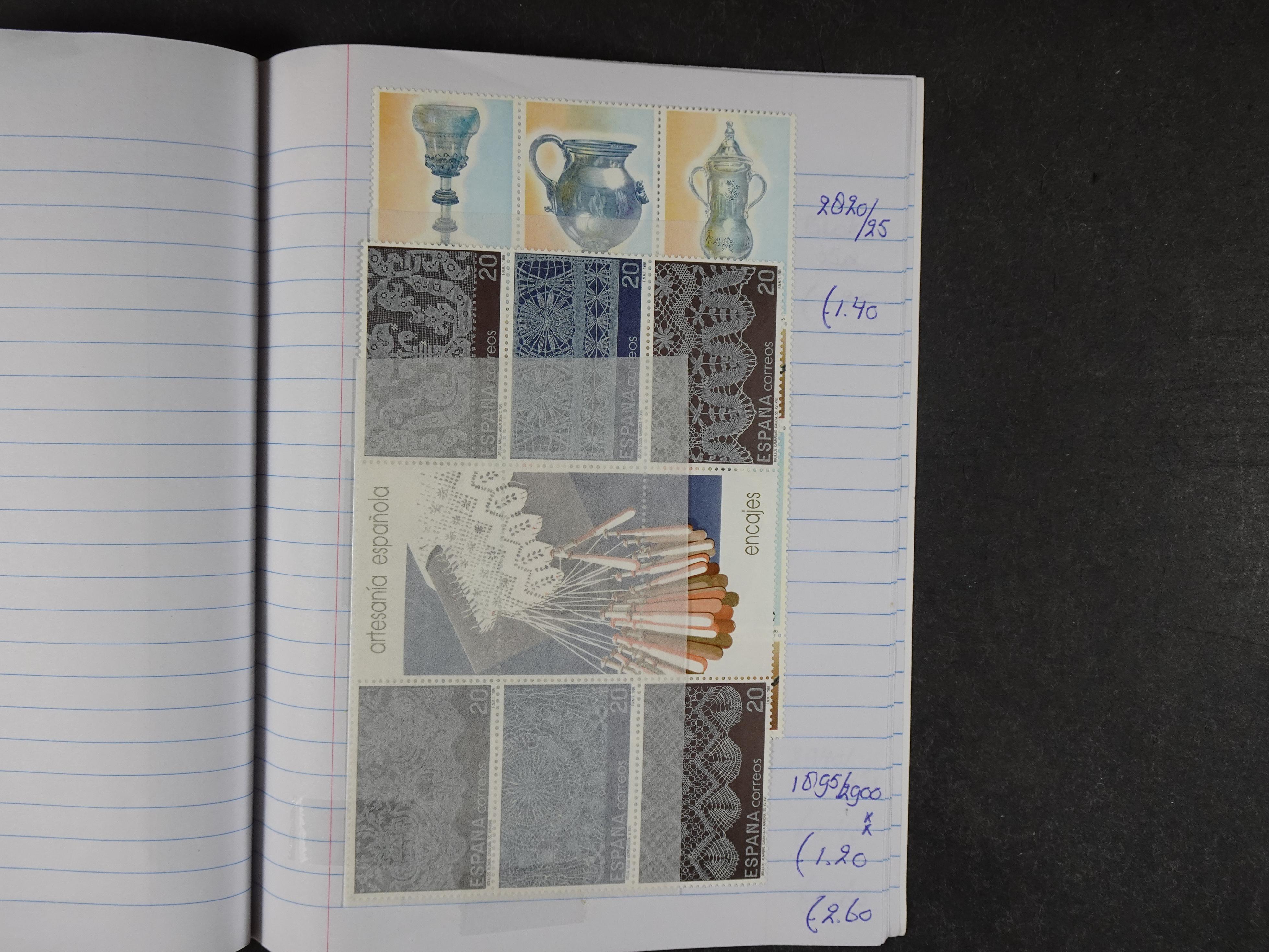 Mooie partij gelopen Rondzendboekjes.
Veel postfris.
Enorme restwaarde 961