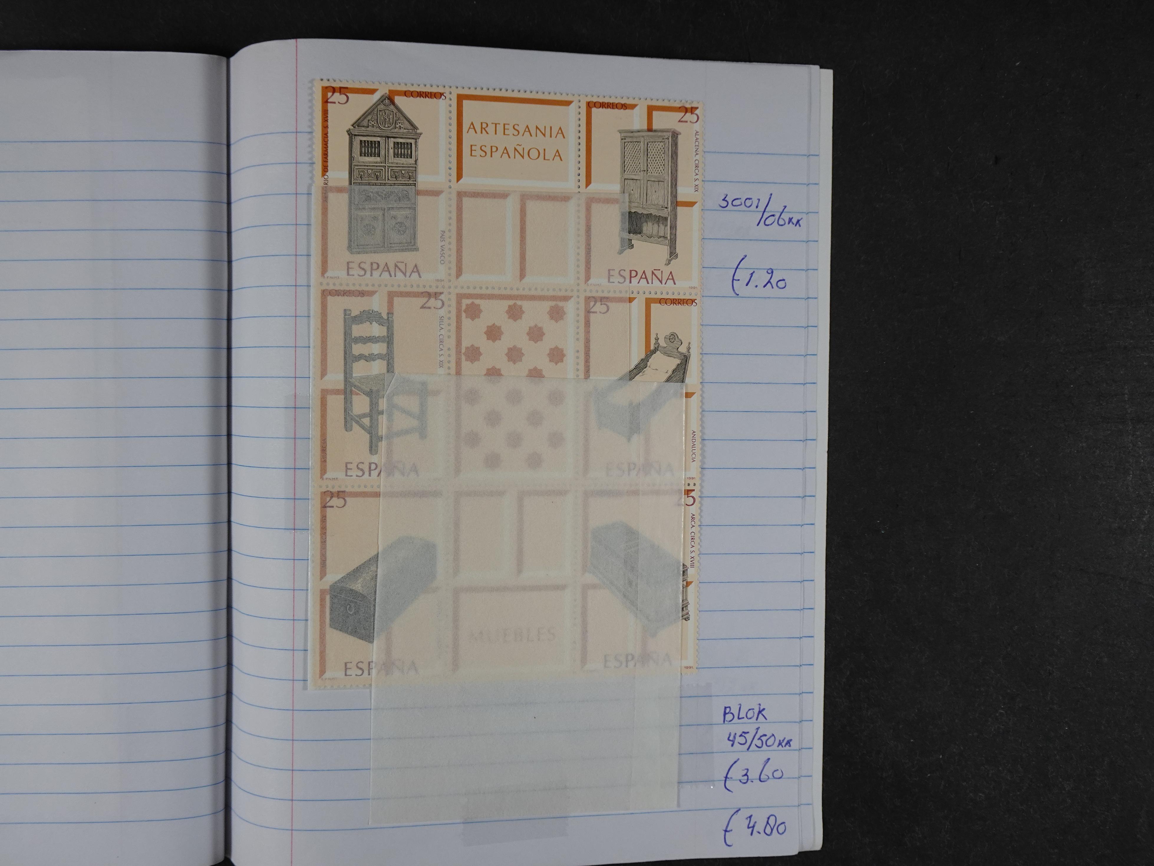 Mooie partij gelopen Rondzendboekjes.
Veel postfris.
Enorme restwaarde 963