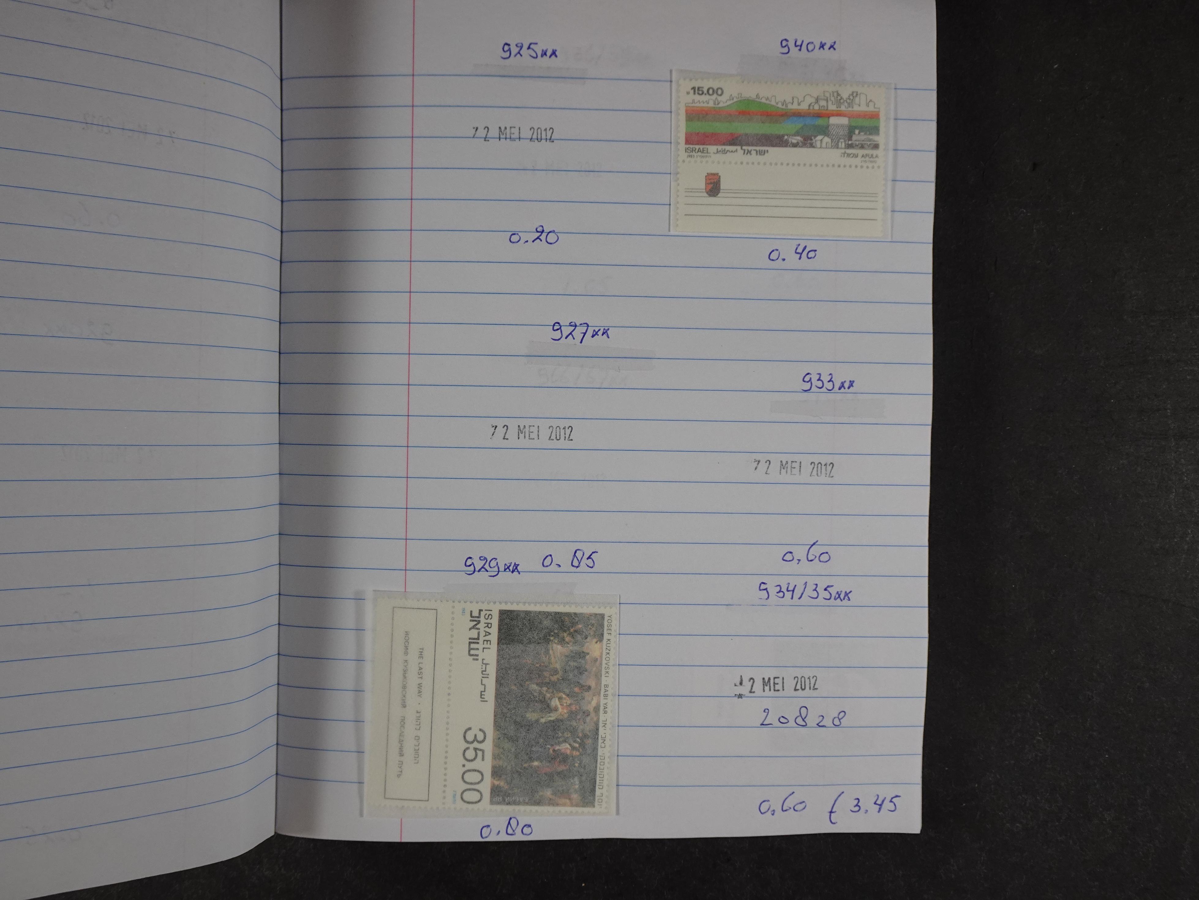 Mooie partij gelopen Rondzendboekjes.
Veel postfris.
Enorme restwaarde 968