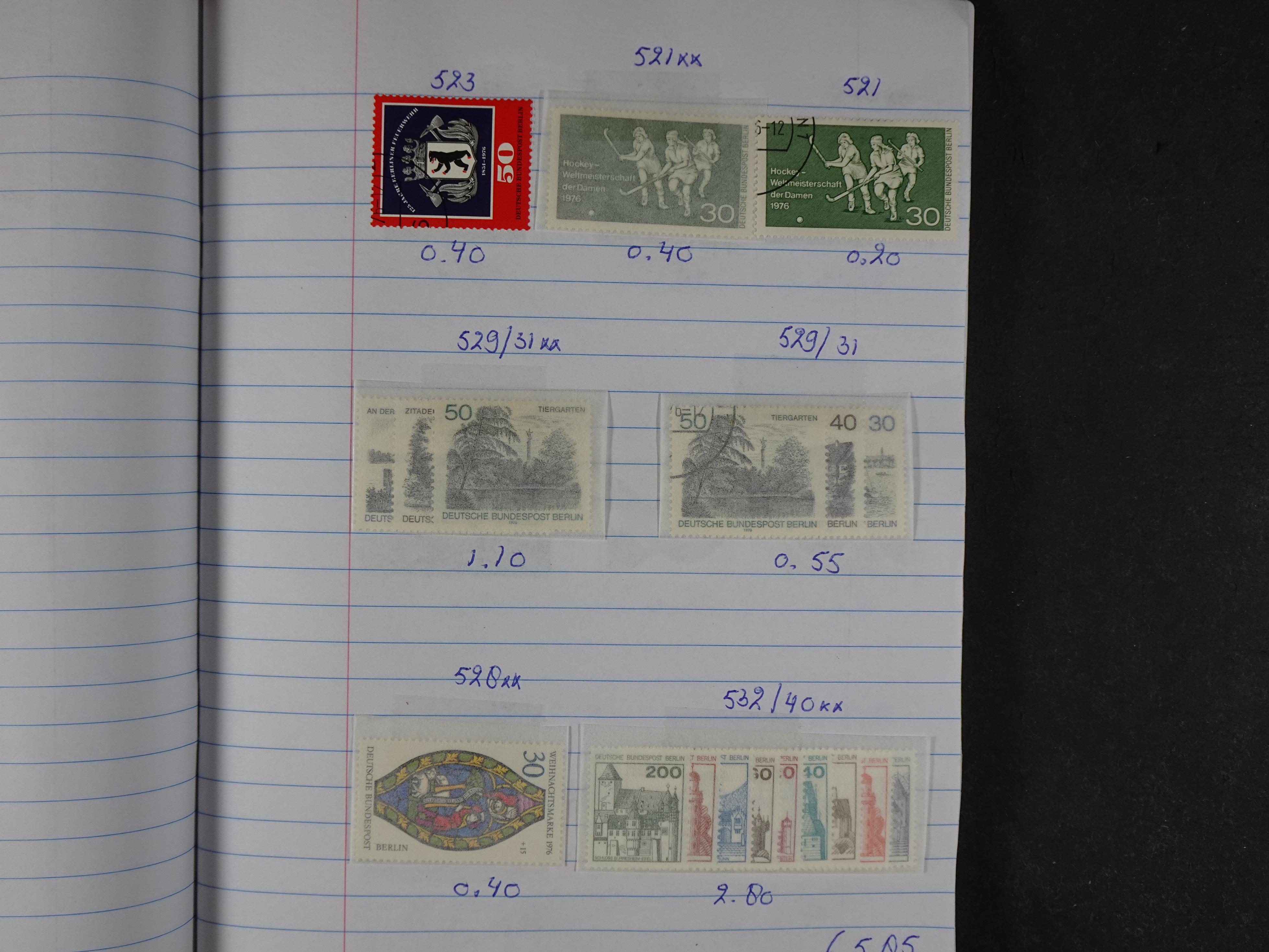 Mooie partij gelopen Rondzendboekjes.
Veel postfris.
Enorme restwaarde 976