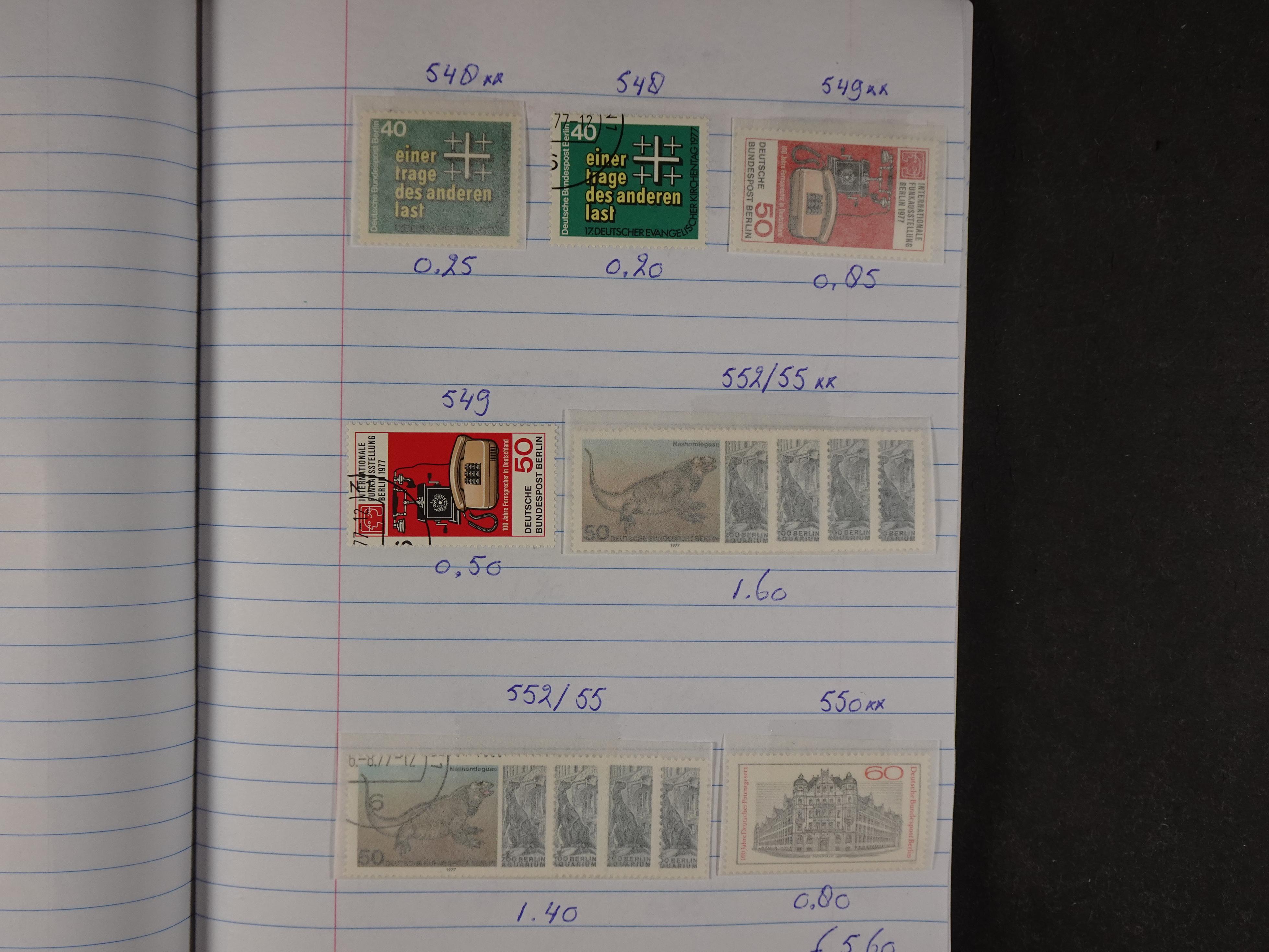 Mooie partij gelopen Rondzendboekjes.
Veel postfris.
Enorme restwaarde 978