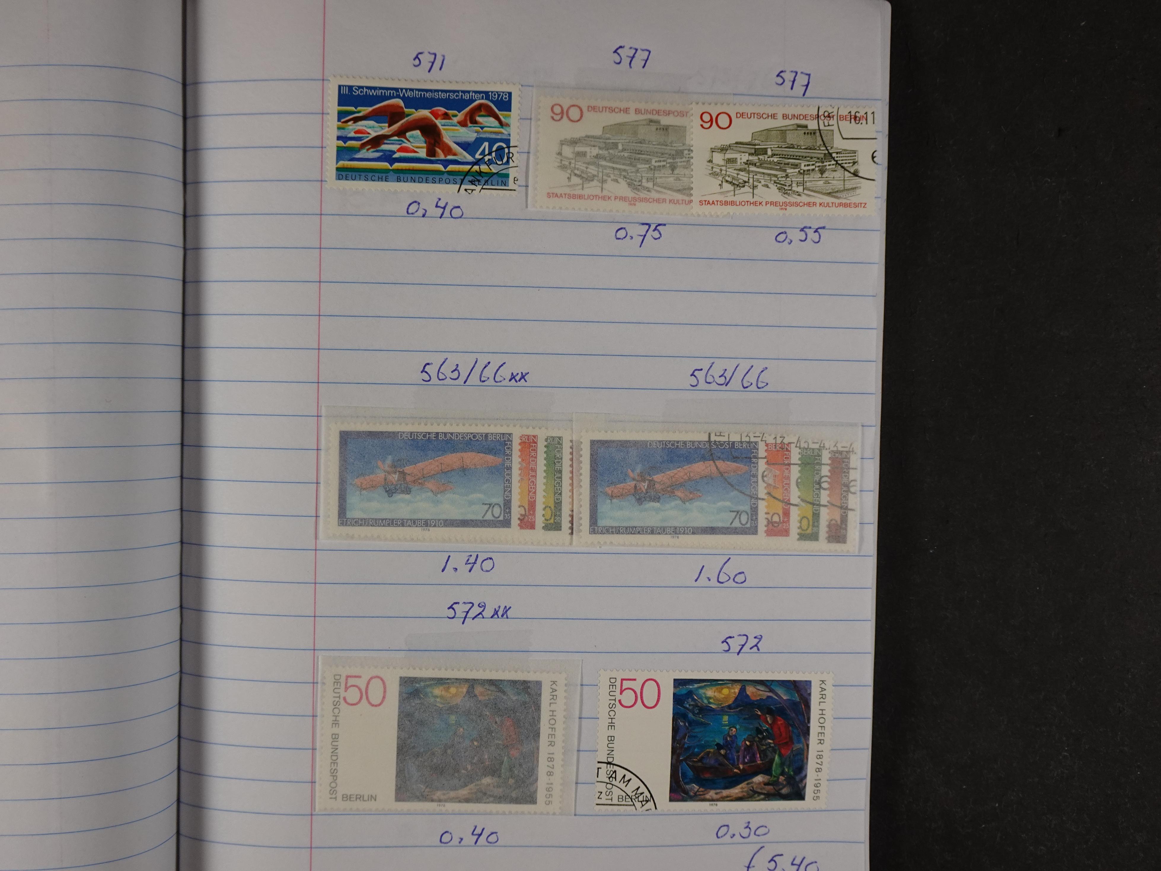 Mooie partij gelopen Rondzendboekjes.
Veel postfris.
Enorme restwaarde 981