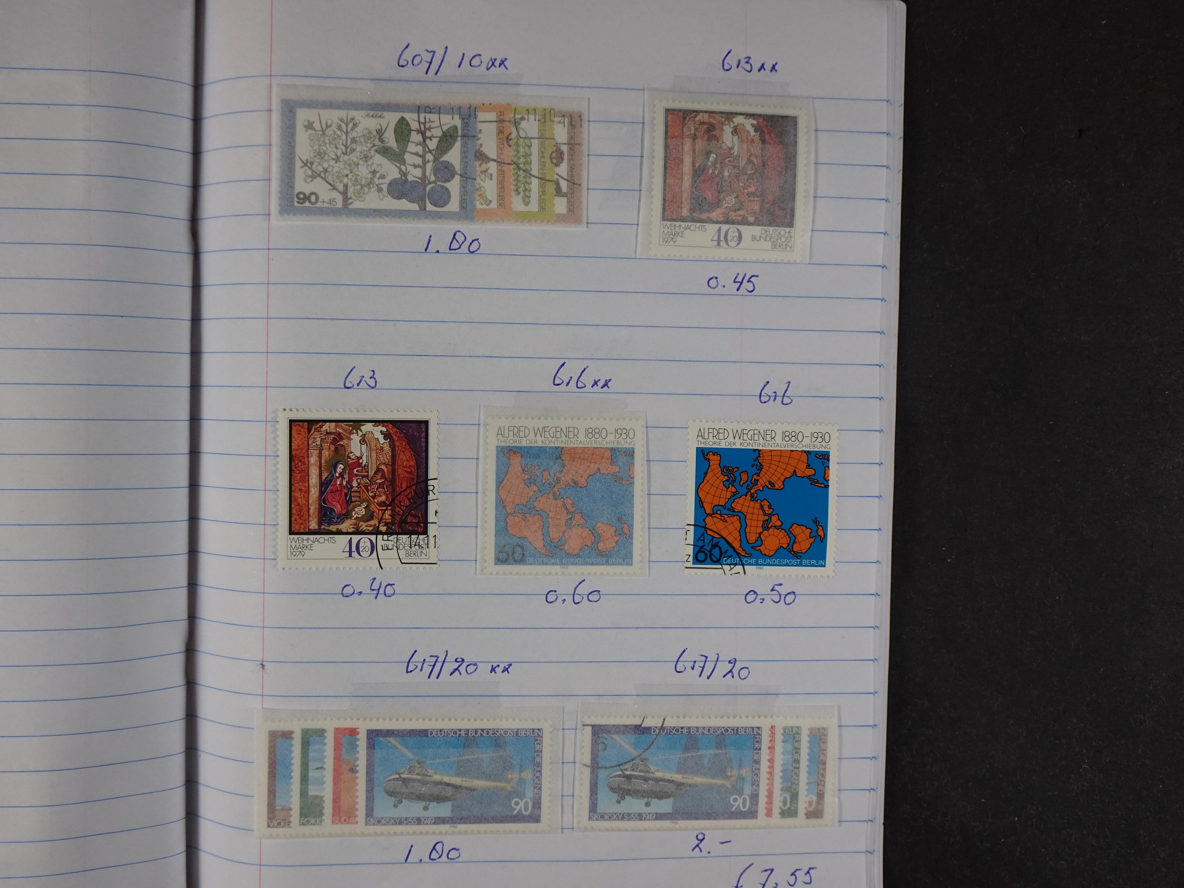 Mooie partij gelopen Rondzendboekjes.
Veel postfris.
Enorme restwaarde 986