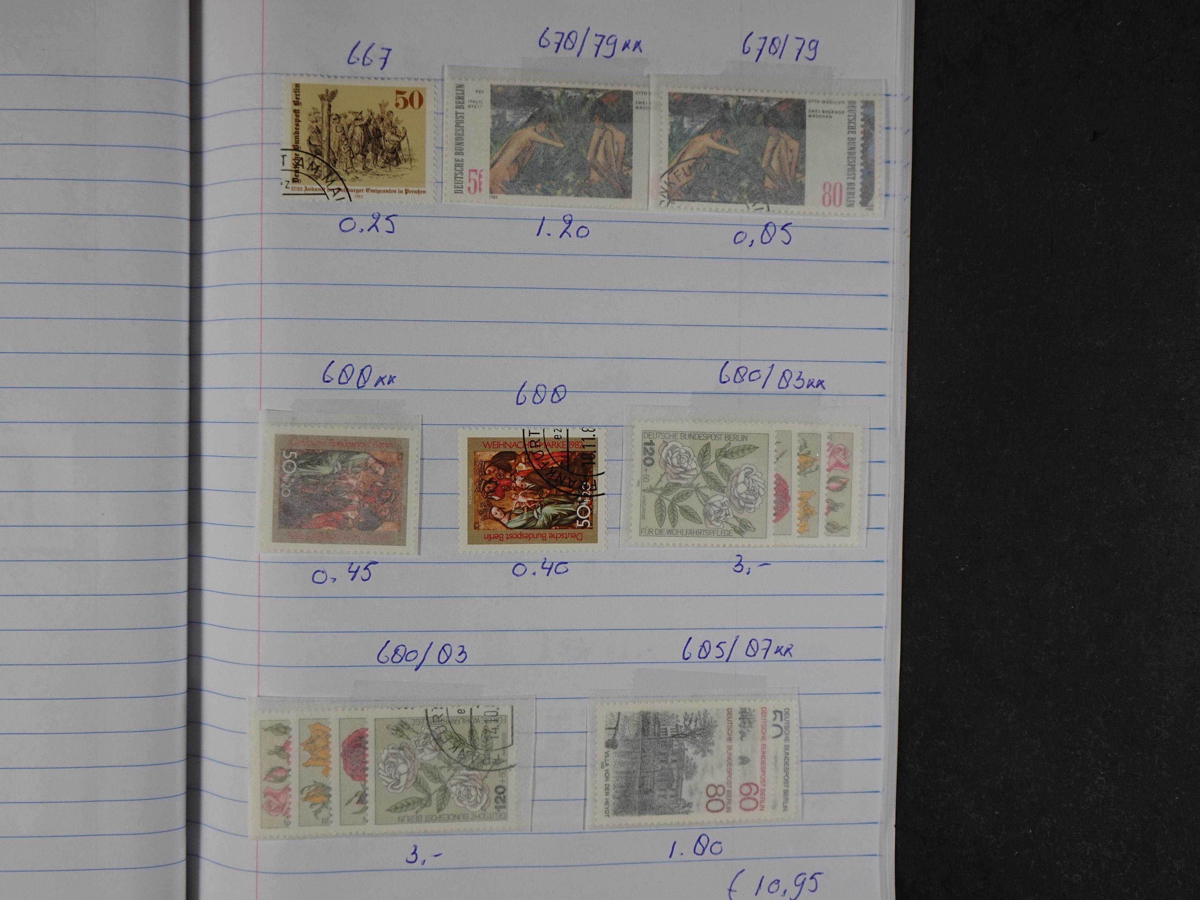 Mooie partij gelopen Rondzendboekjes.
Veel postfris.
Enorme restwaarde 994