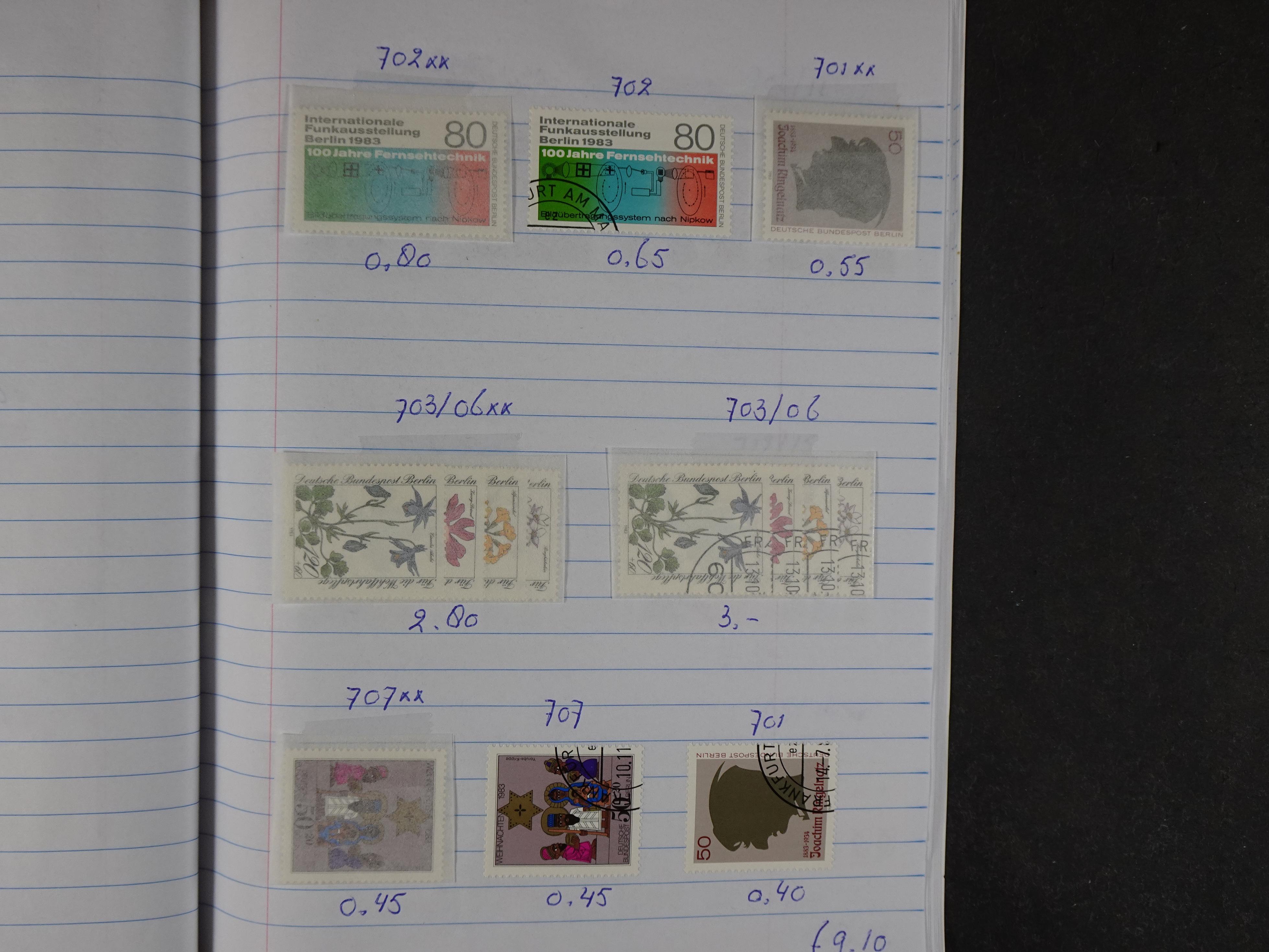 Mooie partij gelopen Rondzendboekjes.
Veel postfris.
Enorme restwaarde 997