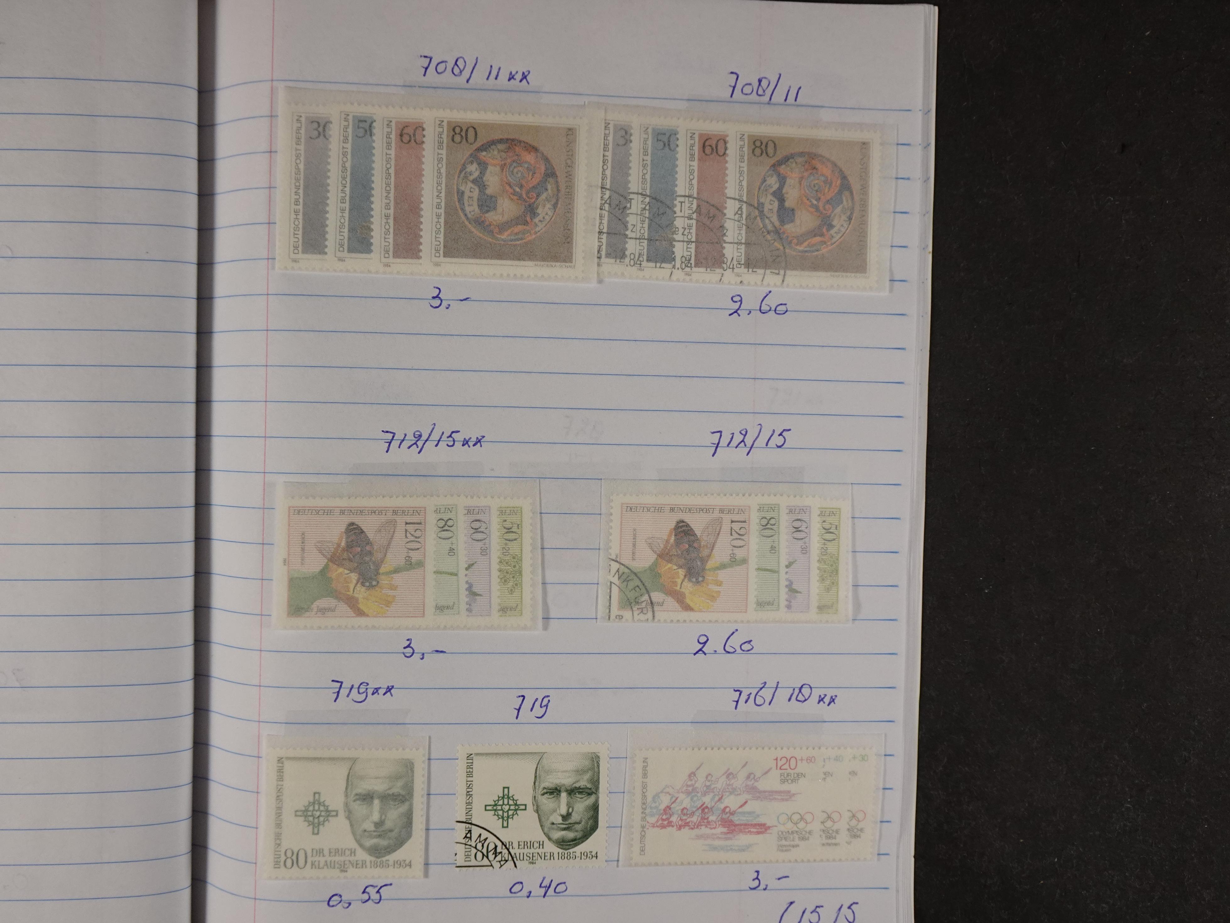 Mooie partij gelopen Rondzendboekjes.
Veel postfris.
Enorme restwaarde 998