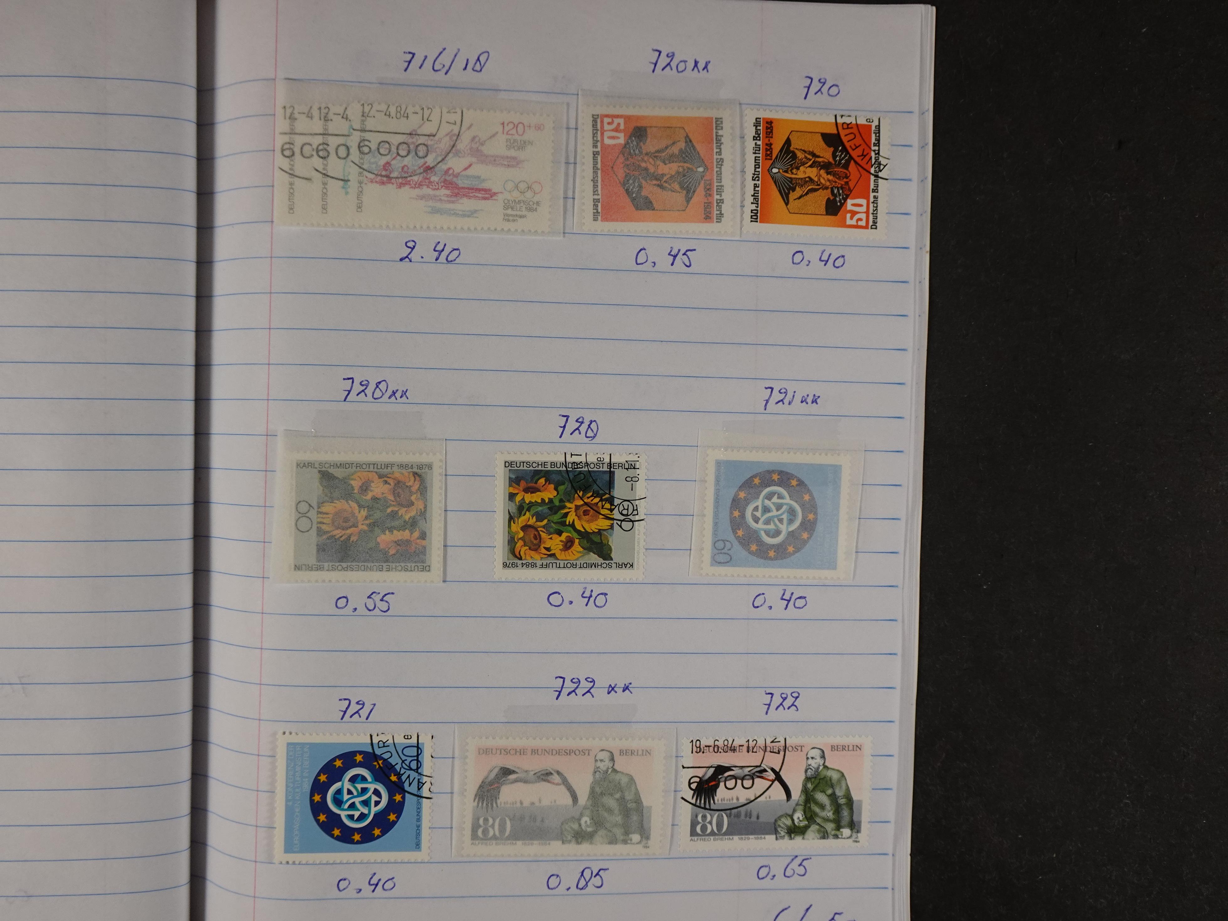 Mooie partij gelopen Rondzendboekjes.
Veel postfris.
Enorme restwaarde 999