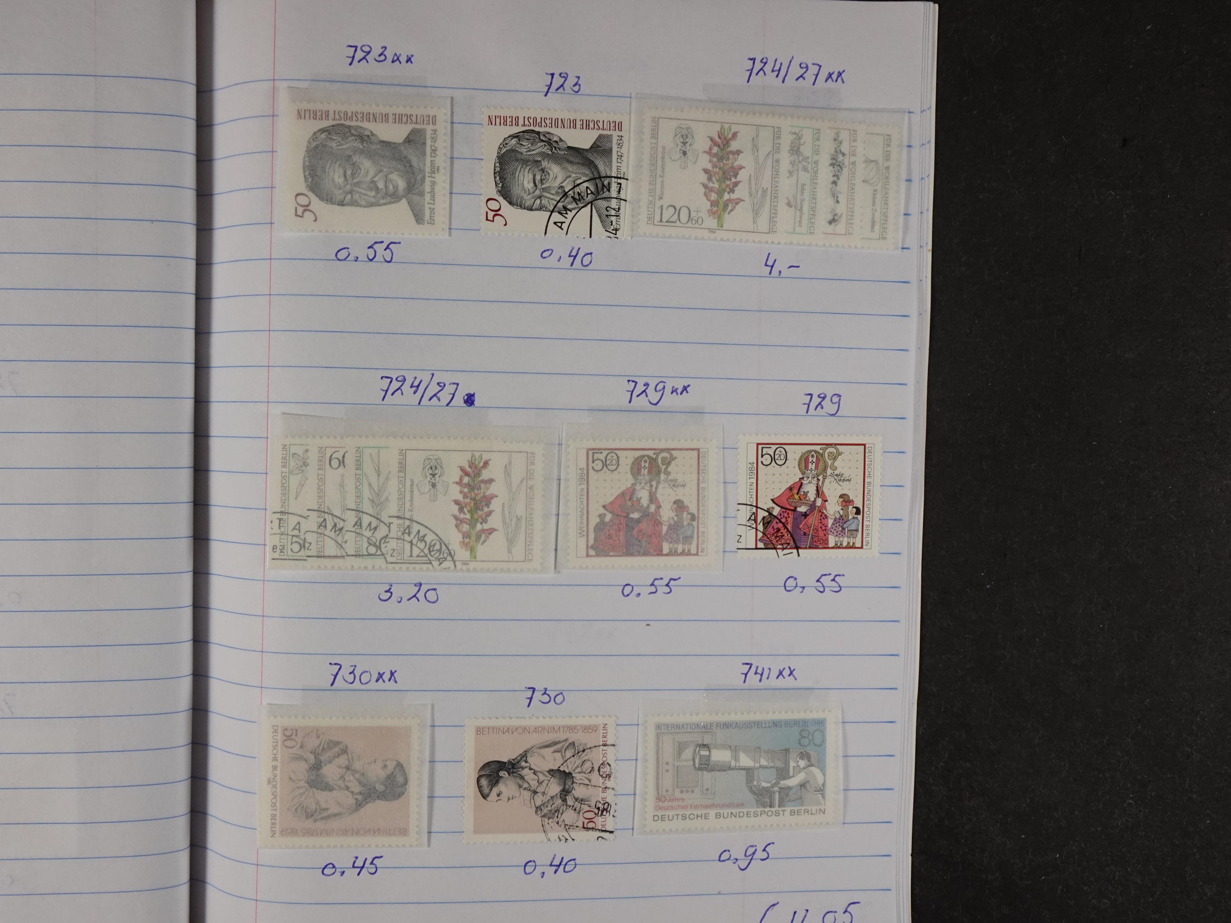 Mooie partij gelopen Rondzendboekjes.
Veel postfris.
Enorme restwaarde 1000