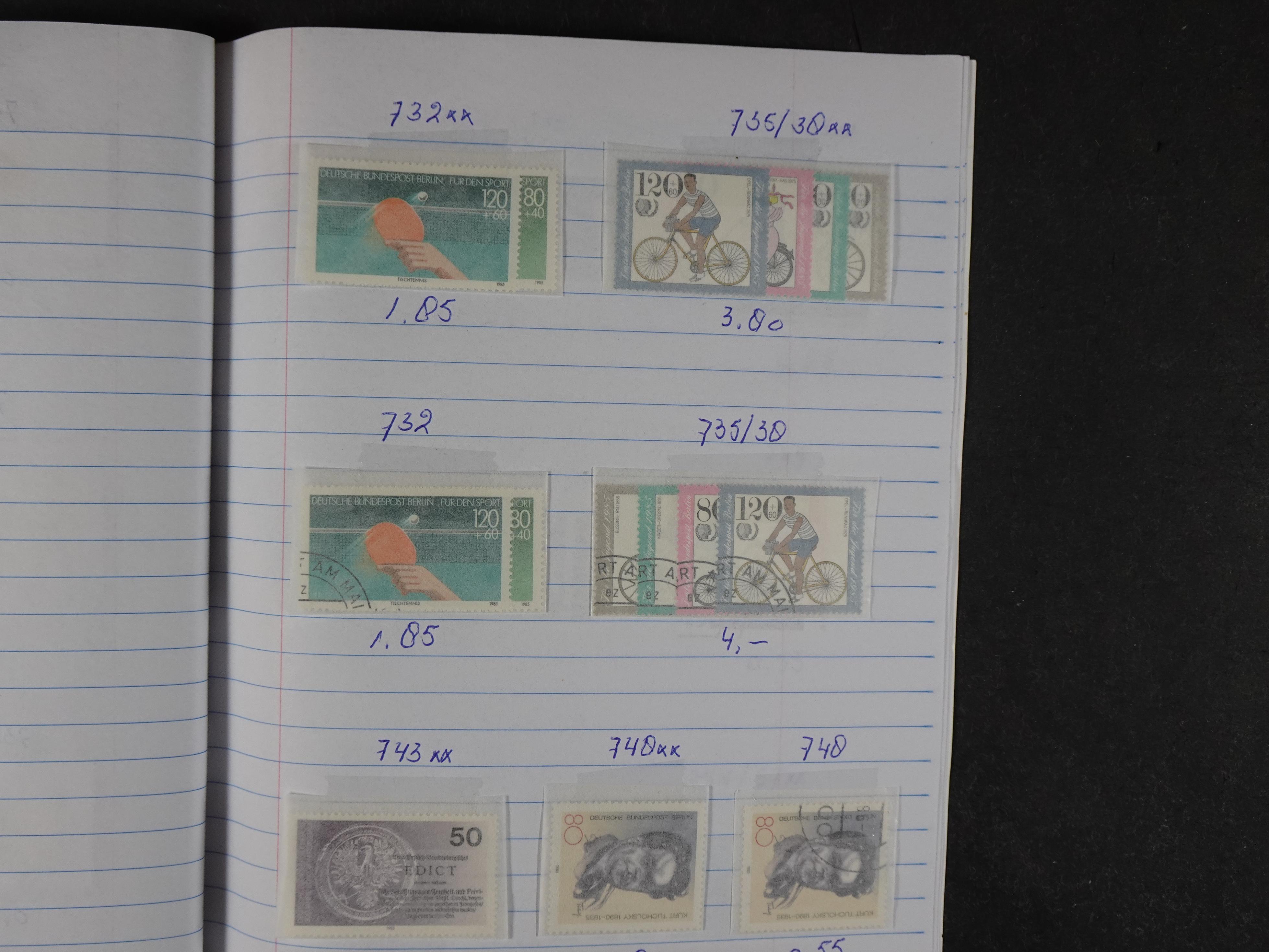 Mooie partij gelopen Rondzendboekjes.
Veel postfris.
Enorme restwaarde 1002