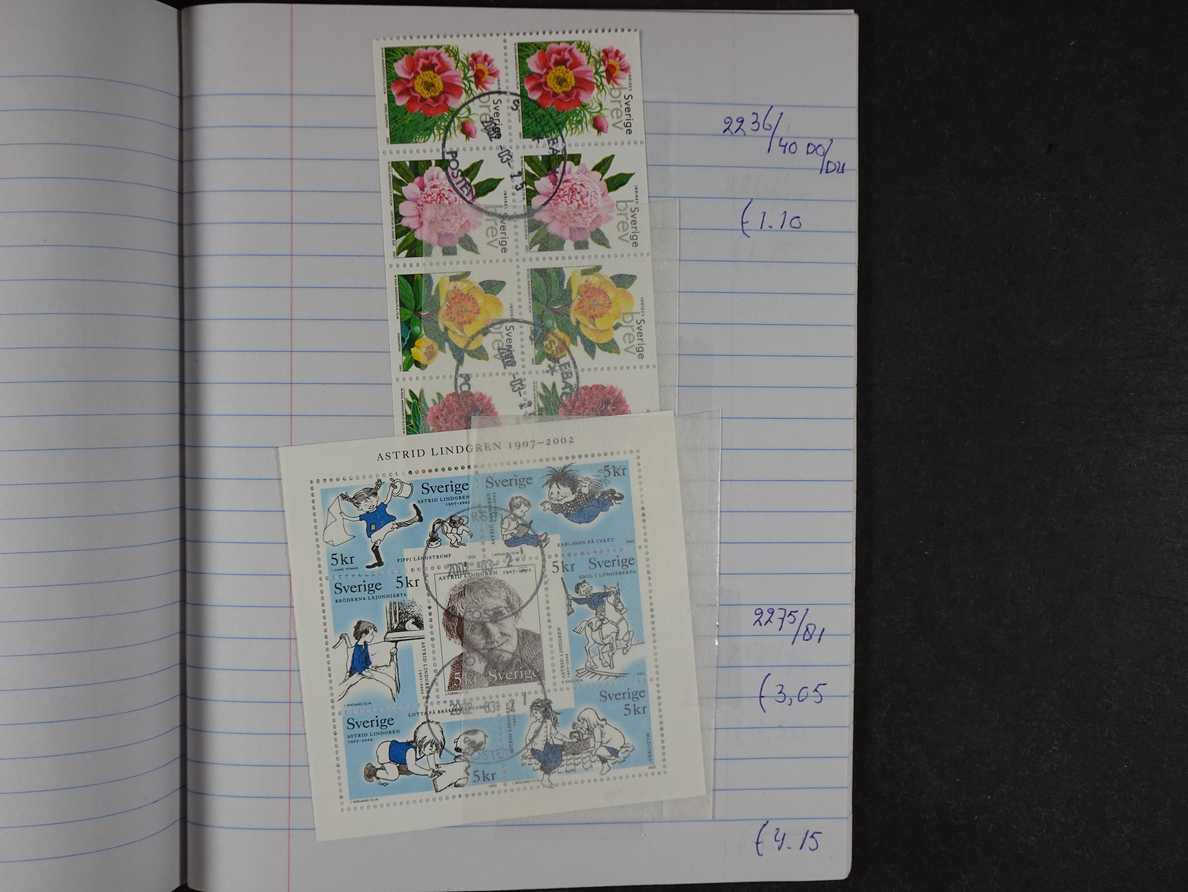 Mooie partij gelopen Rondzendboekjes.
Veel postfris.
Enorme restwaarde 1009