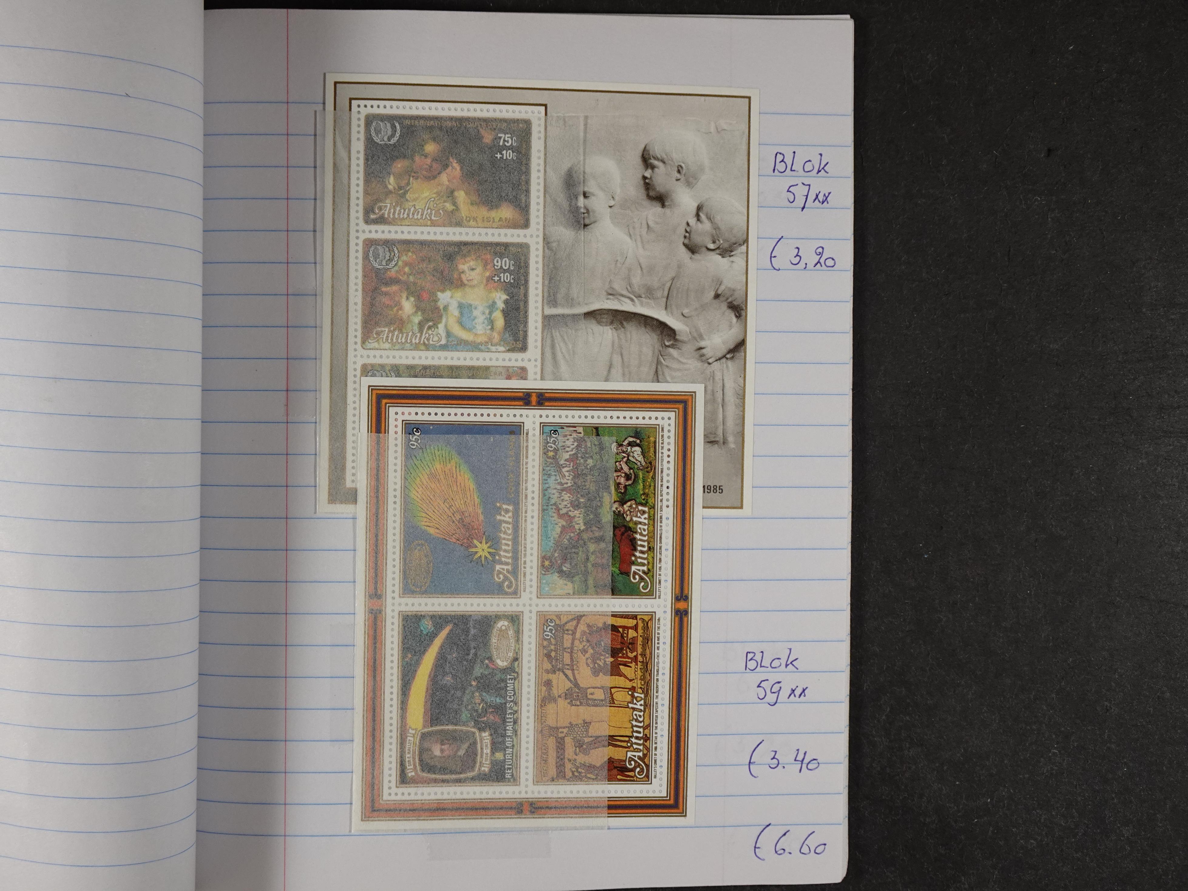 Mooie partij gelopen Rondzendboekjes.
Veel postfris.
Enorme restwaarde 1012