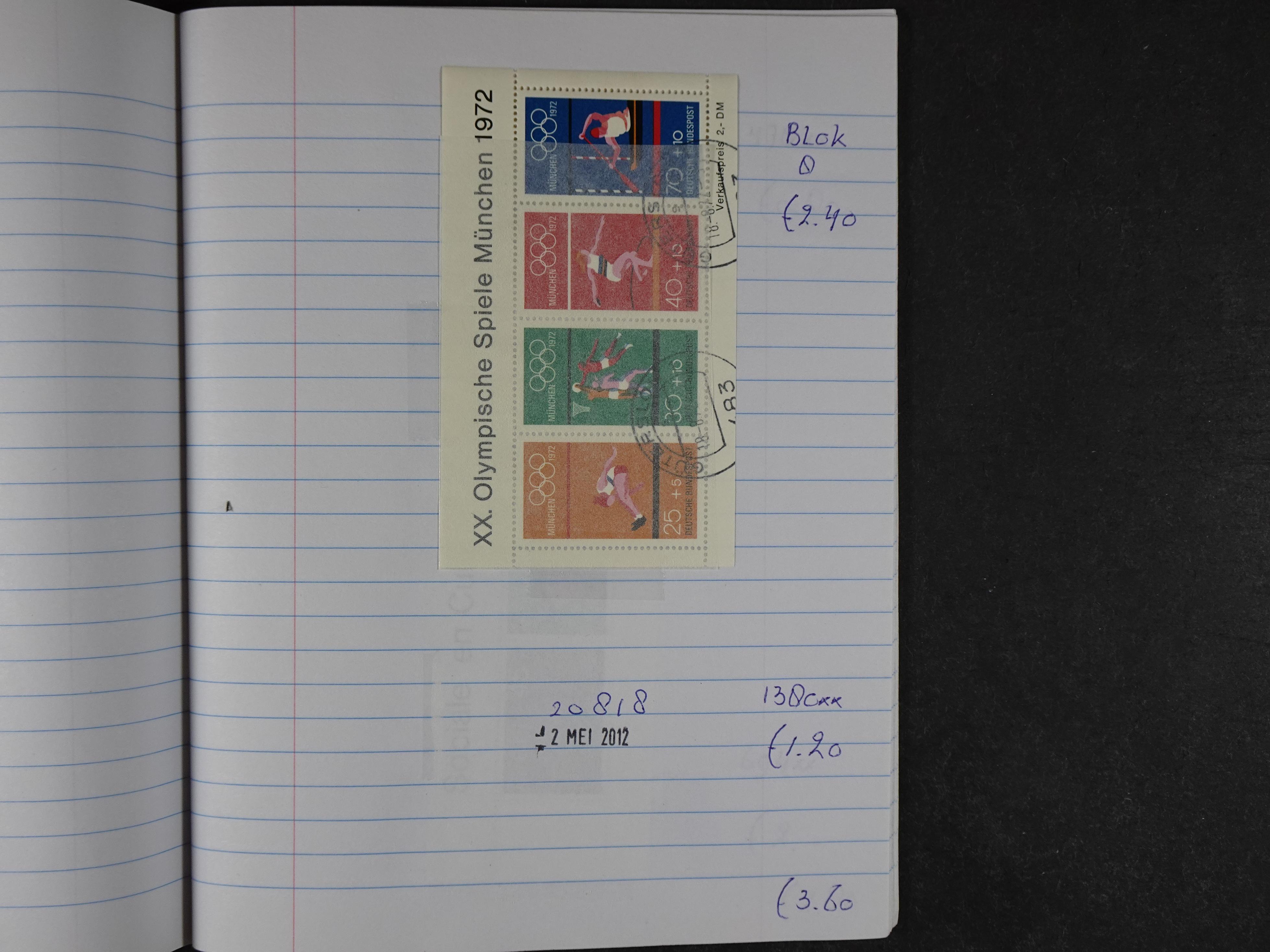 Mooie partij gelopen Rondzendboekjes.
Veel postfris.
Enorme restwaarde 1015