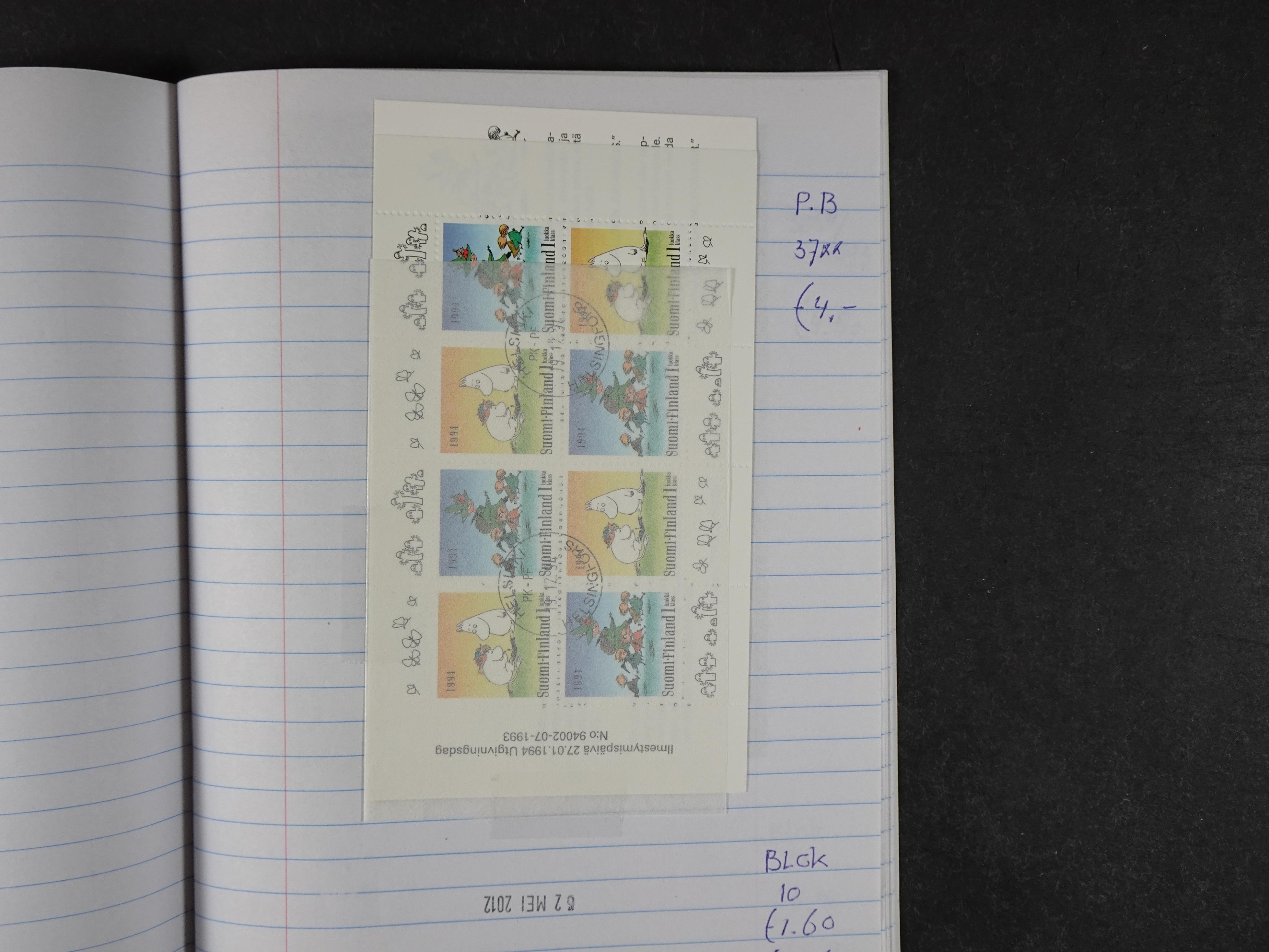 Mooie partij gelopen Rondzendboekjes.
Veel postfris.
Enorme restwaarde 1019