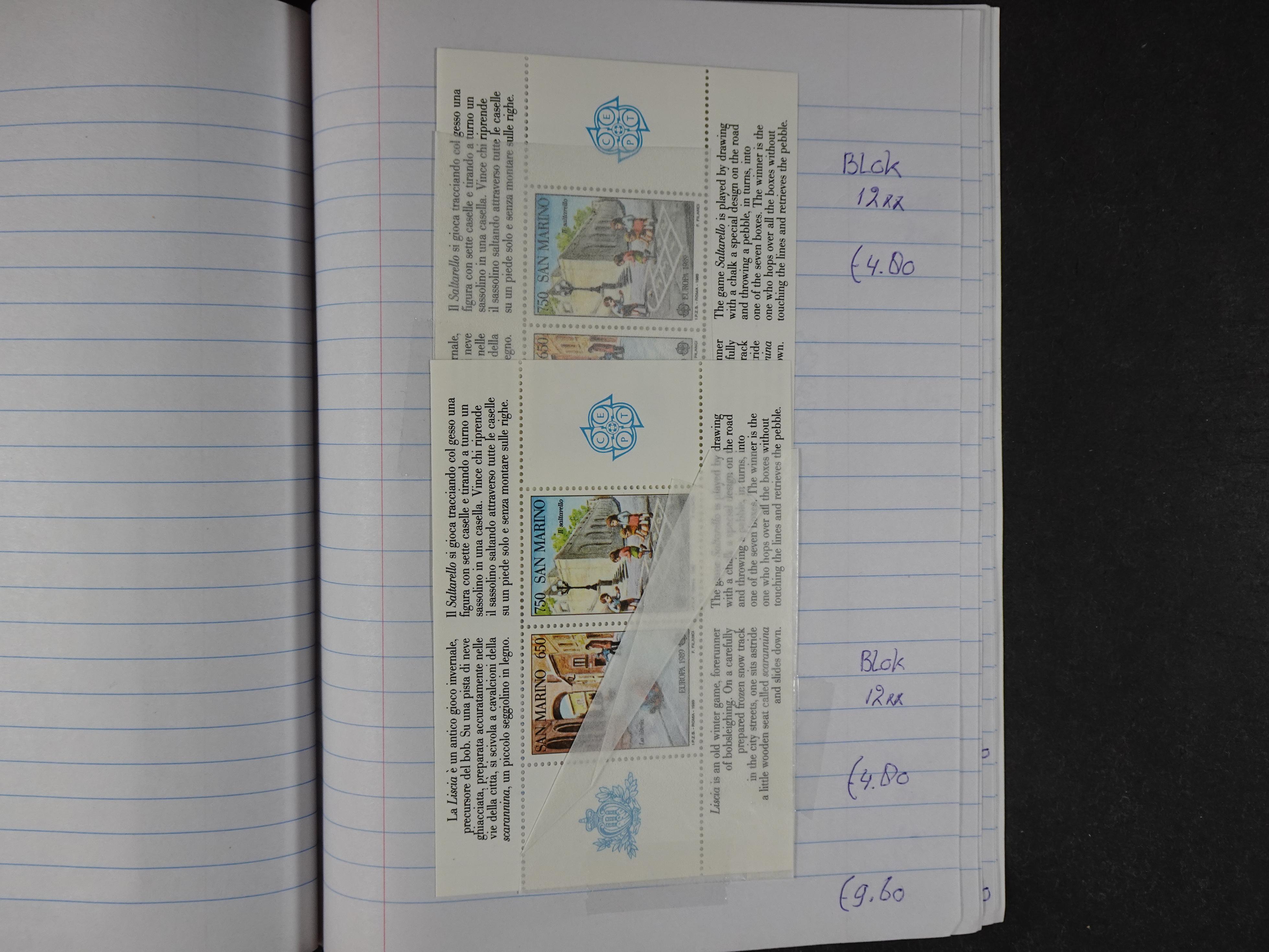 Mooie partij gelopen Rondzendboekjes.
Veel postfris.
Enorme restwaarde 1023