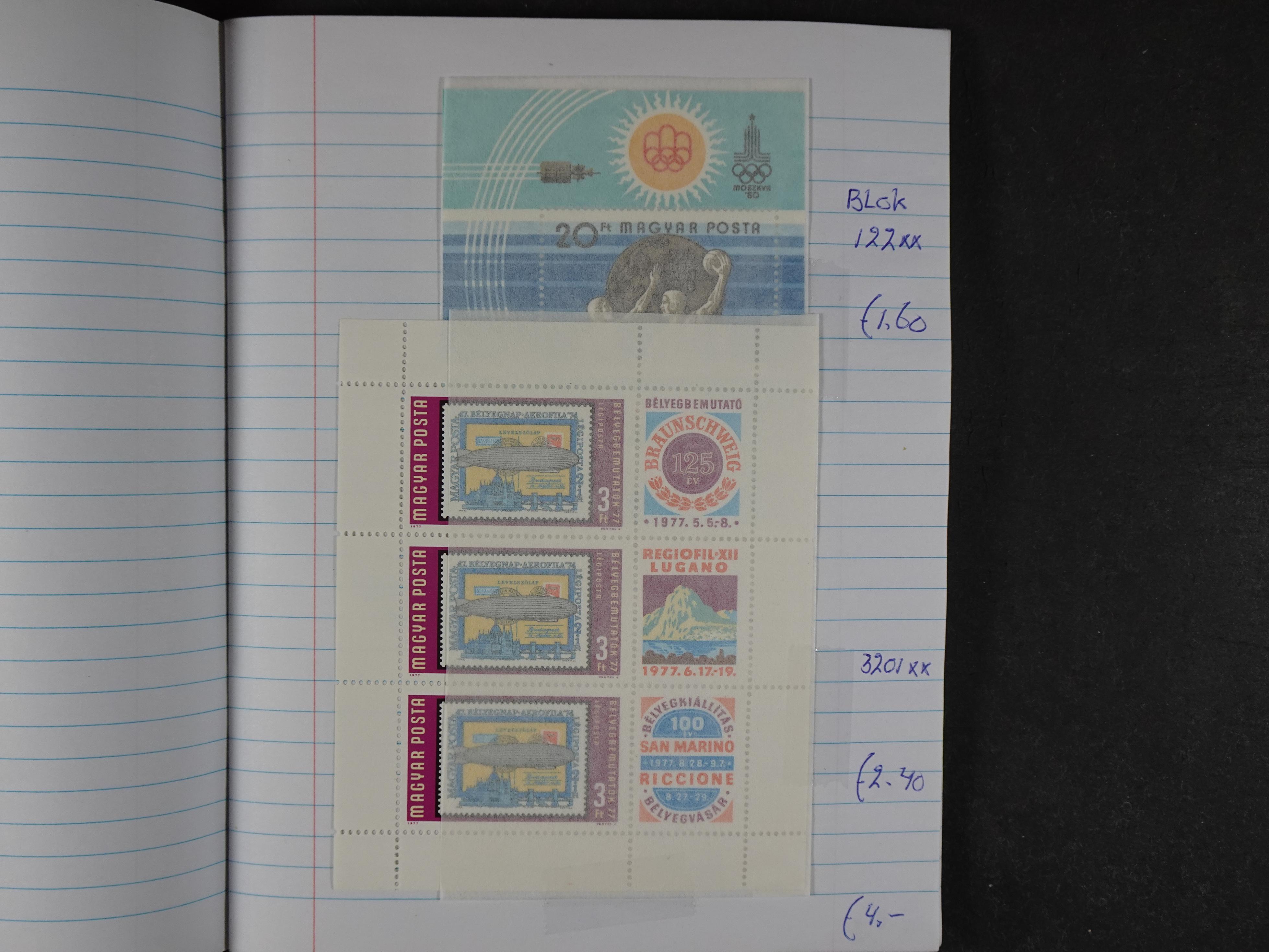 Mooie partij gelopen Rondzendboekjes.
Veel postfris.
Enorme restwaarde 1037