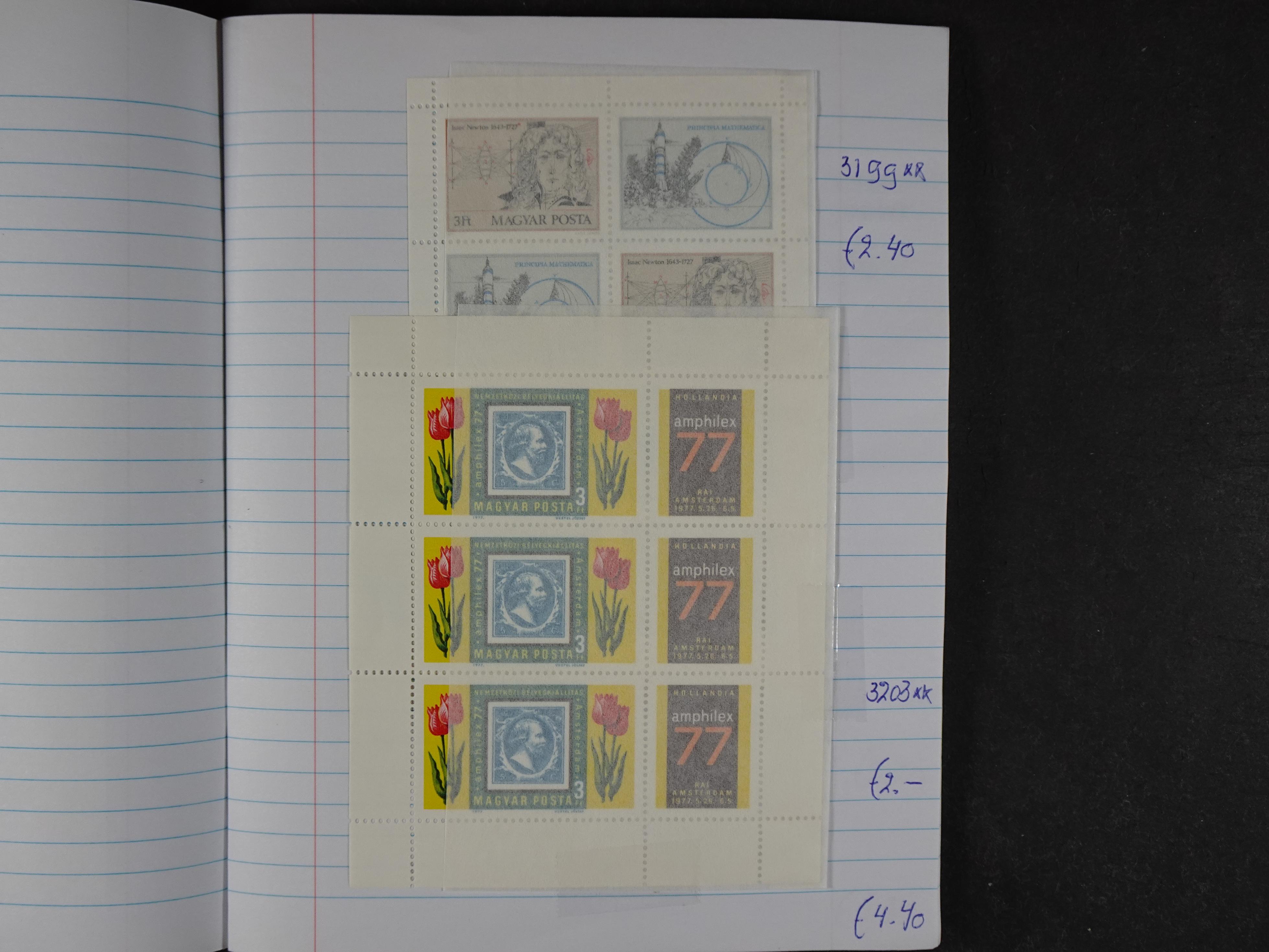 Mooie partij gelopen Rondzendboekjes.
Veel postfris.
Enorme restwaarde 1038