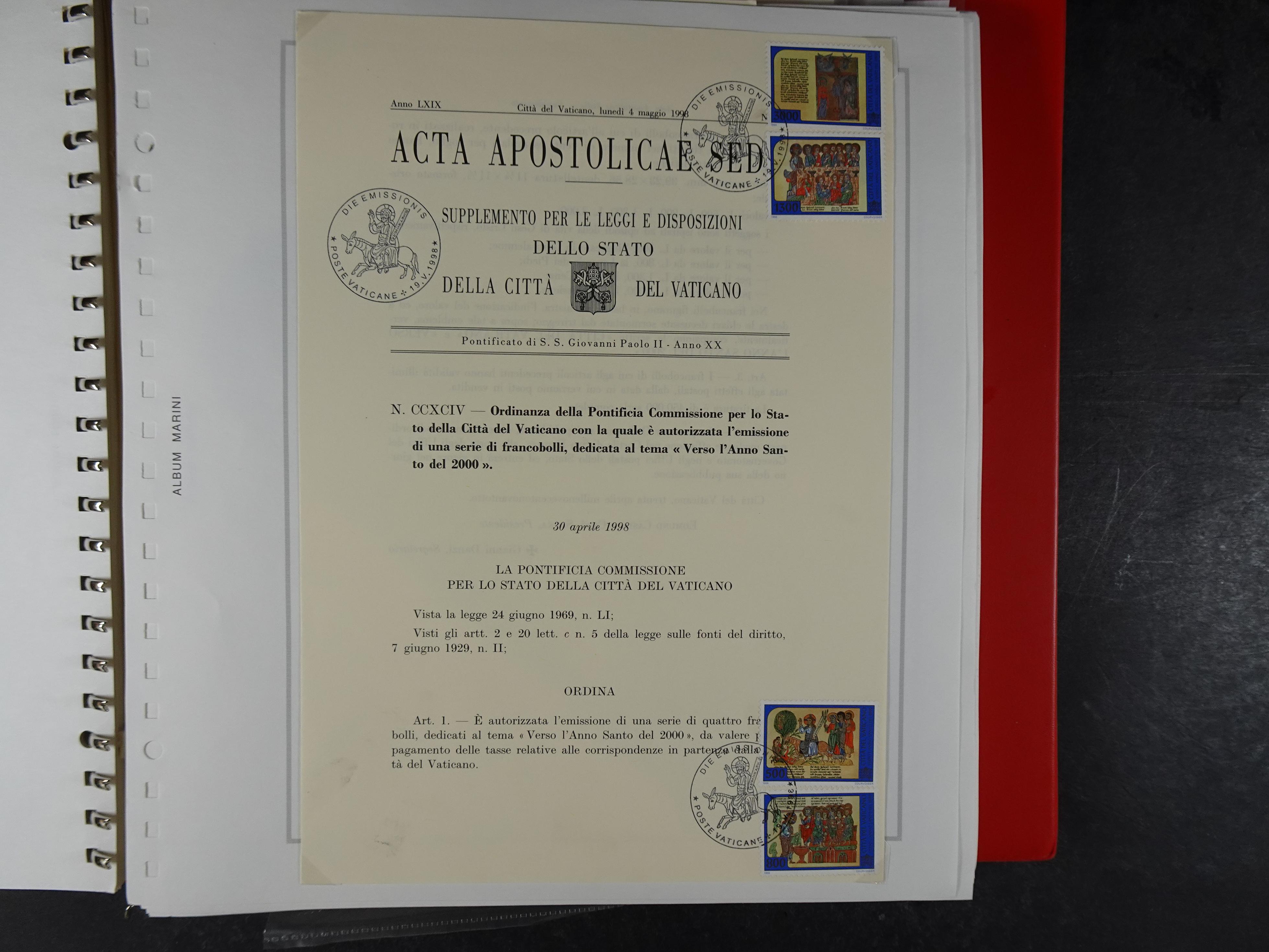 Mooie collectie motief Año Santo mooi opgezet geheel. Leuke waarde. 296