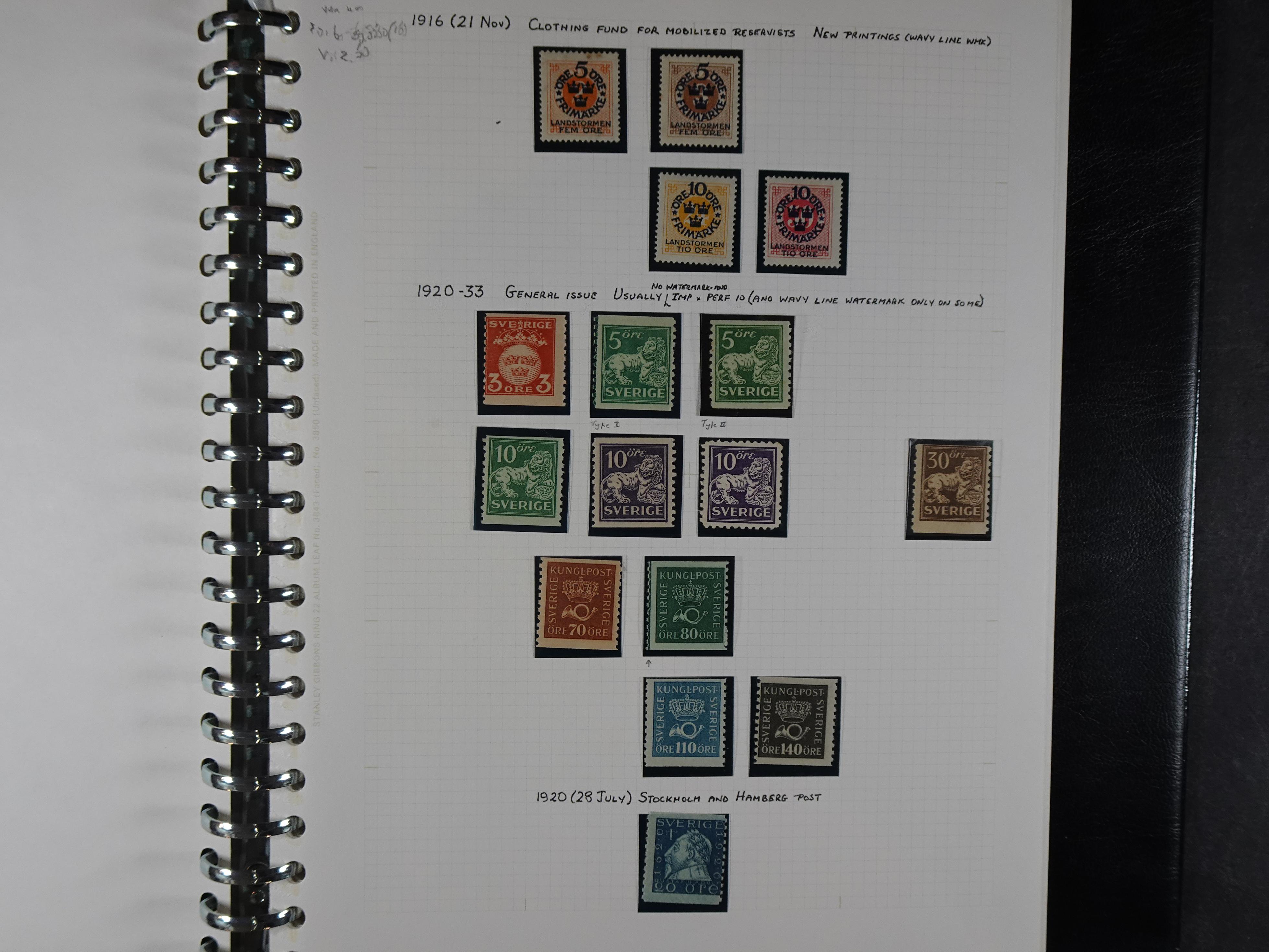 leuke verzameling. 1910-1971 op blanco albumbladen, bevat veel partijtjes.  2