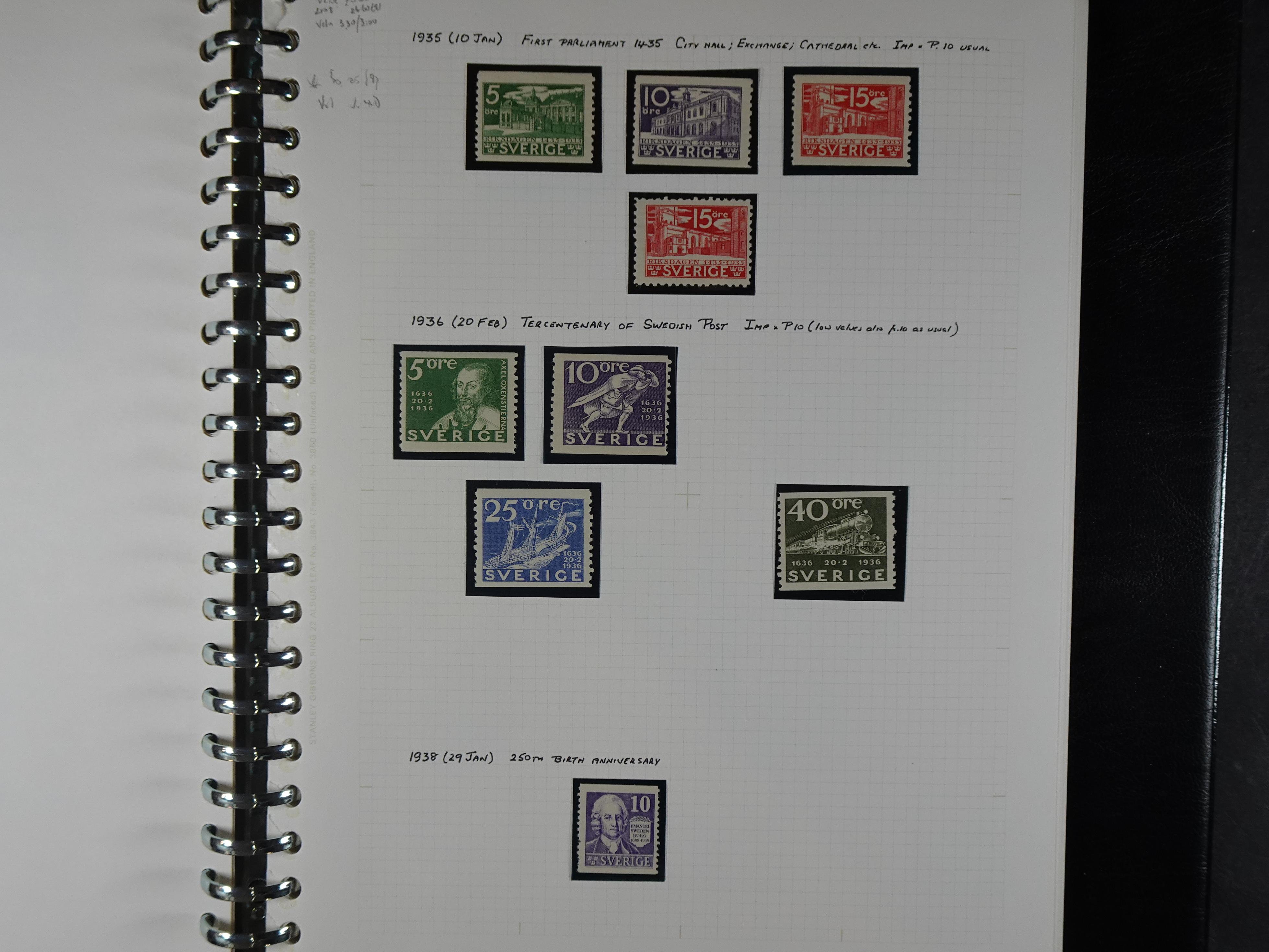 leuke verzameling. 1910-1971 op blanco albumbladen, bevat veel partijtjes.  5