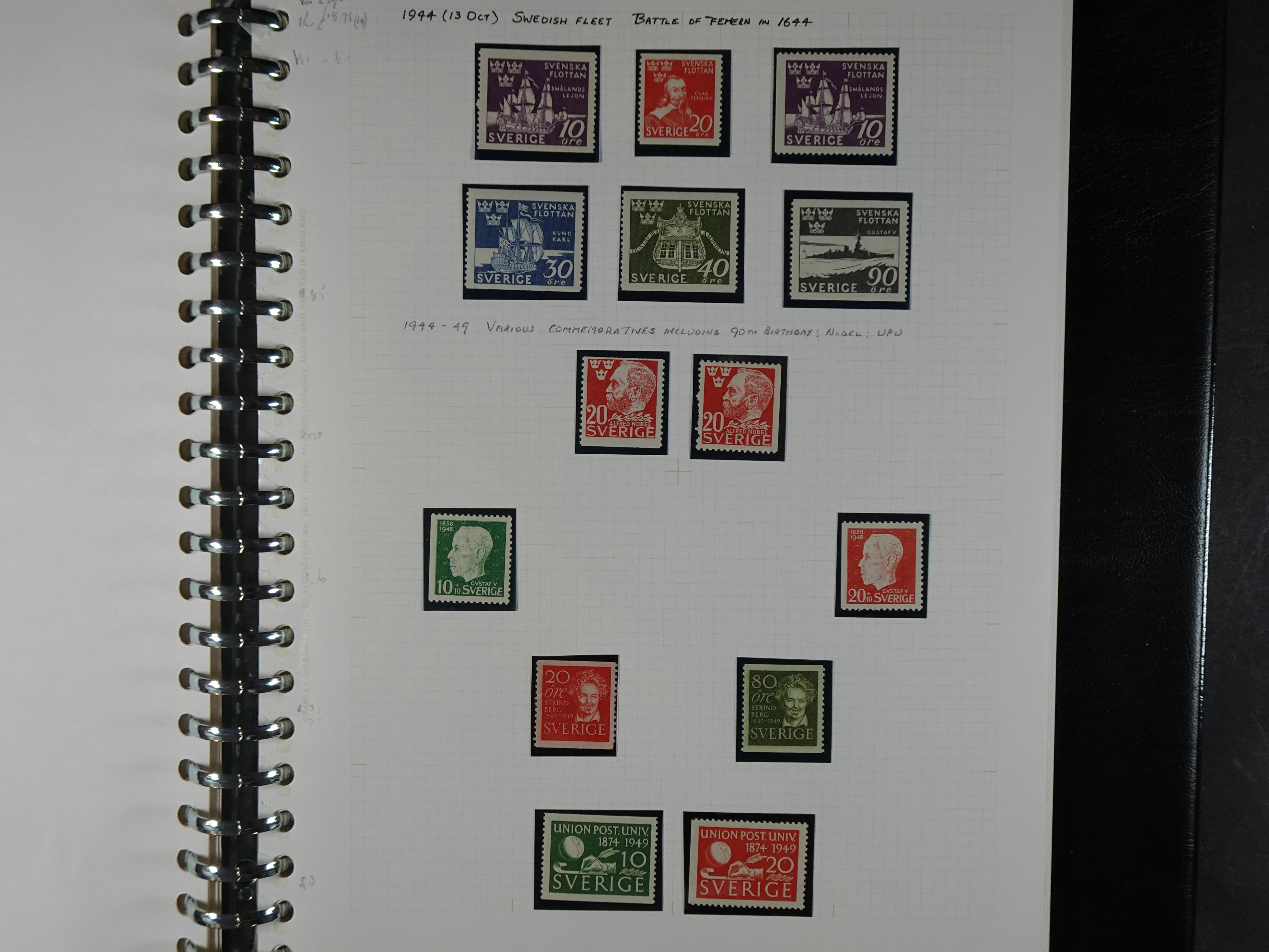 leuke verzameling. 1910-1971 op blanco albumbladen, bevat veel partijtjes.  8