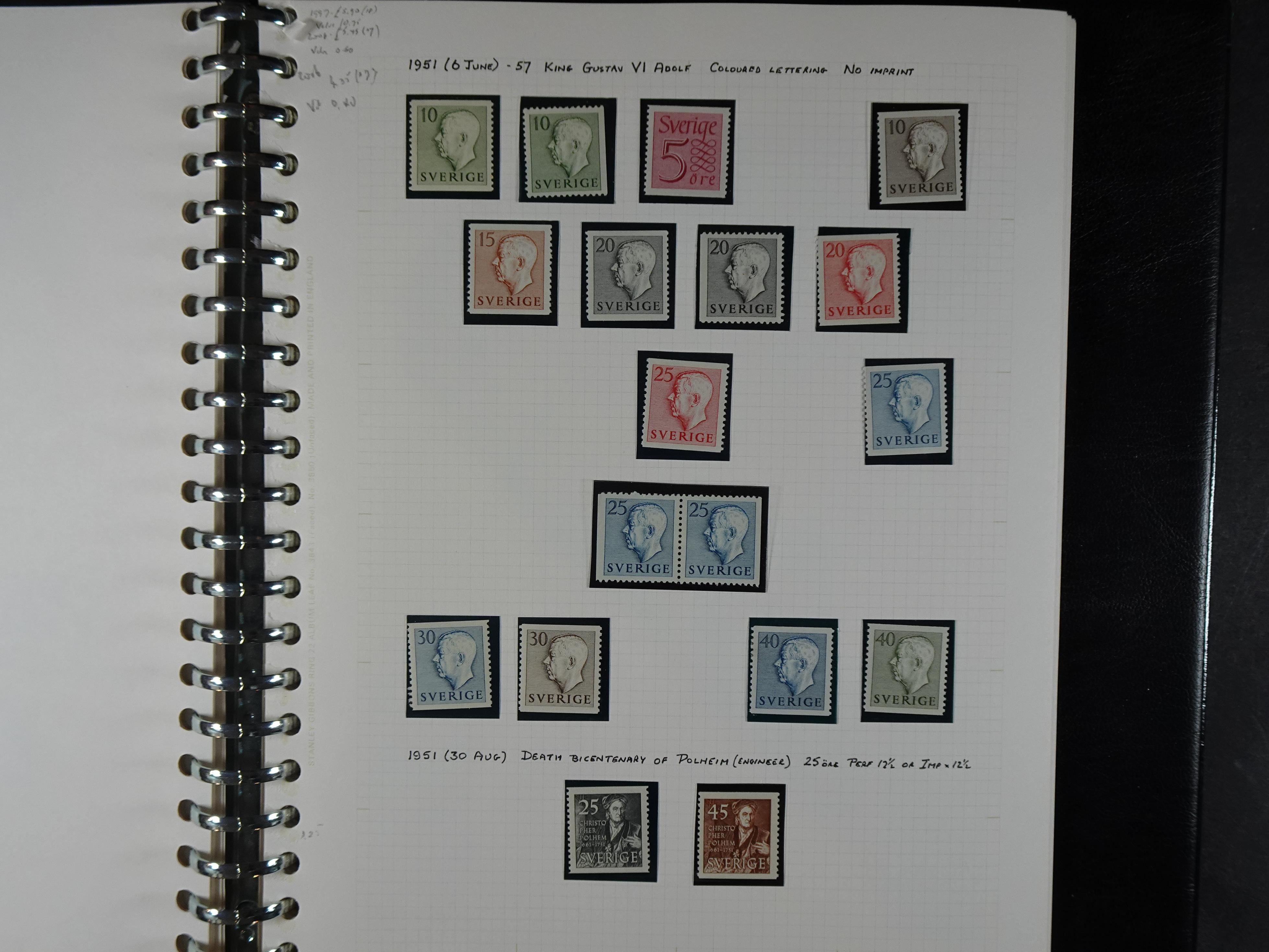 leuke verzameling. 1910-1971 op blanco albumbladen, bevat veel partijtjes.  10