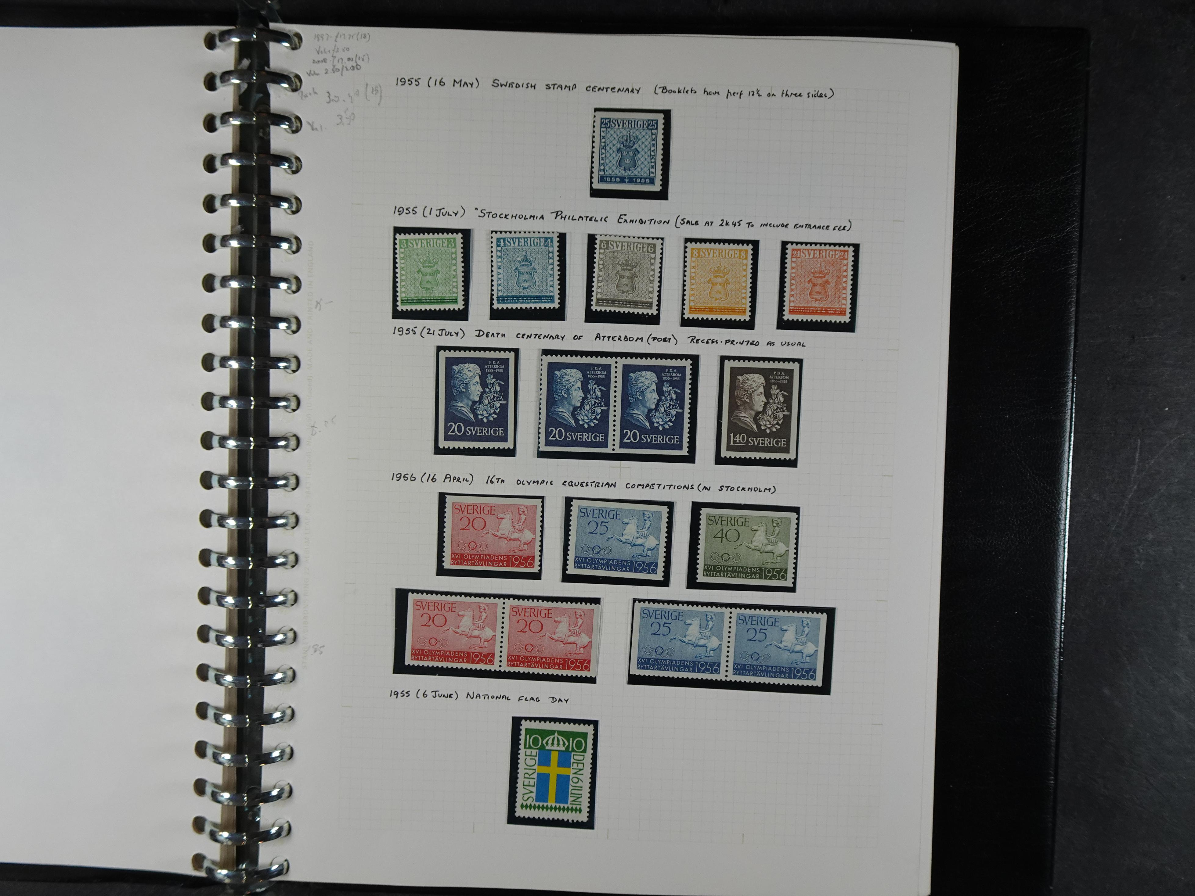 leuke verzameling. 1910-1971 op blanco albumbladen, bevat veel partijtjes.  13