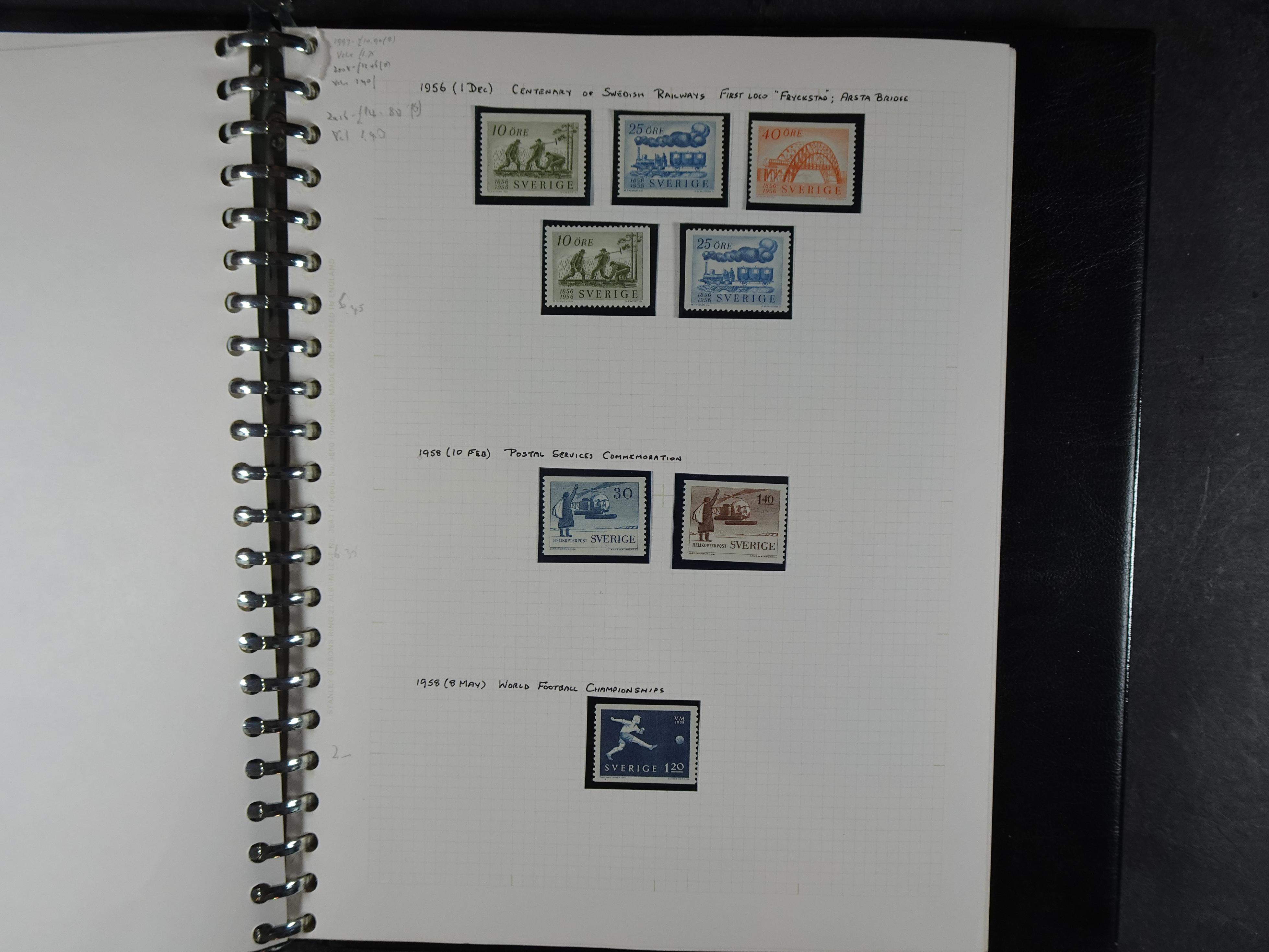 leuke verzameling. 1910-1971 op blanco albumbladen, bevat veel partijtjes.  14