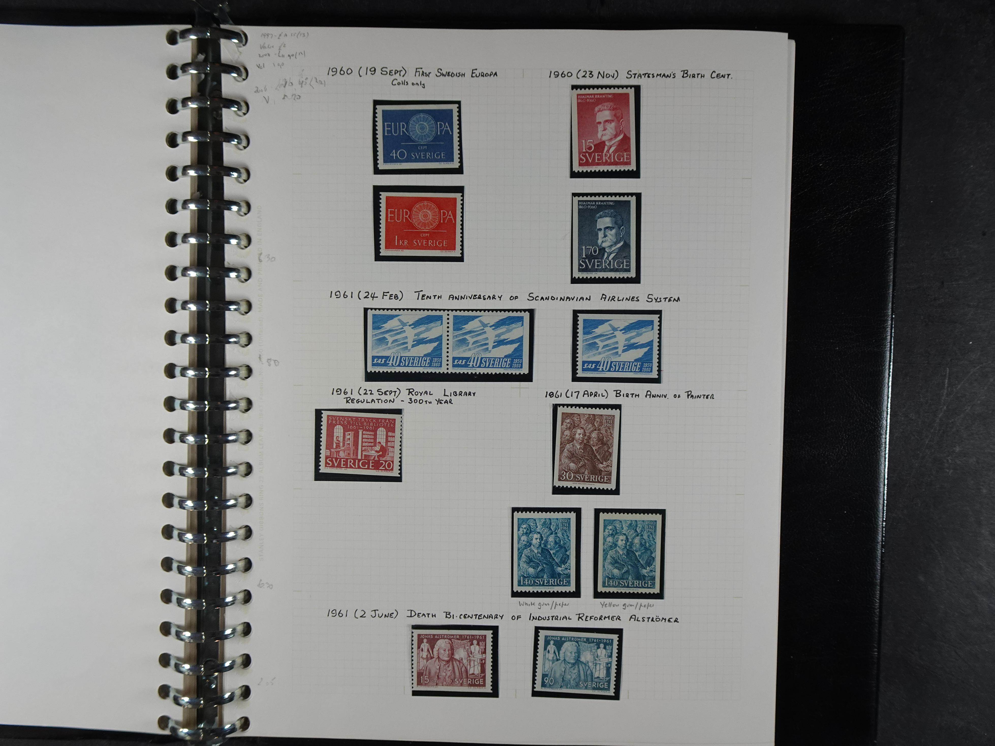 leuke verzameling. 1910-1971 op blanco albumbladen, bevat veel partijtjes.  17