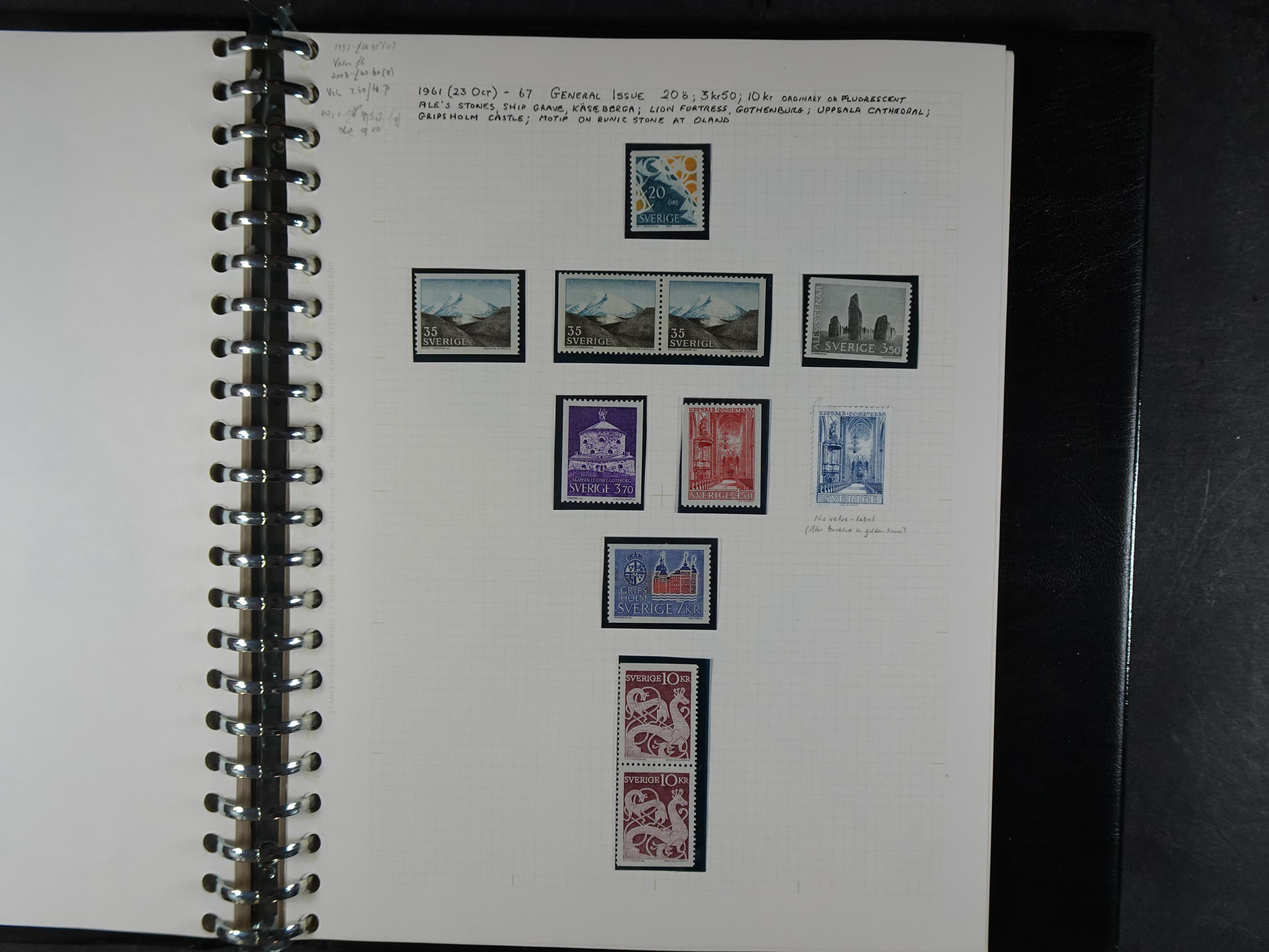 leuke verzameling. 1910-1971 op blanco albumbladen, bevat veel partijtjes.  18