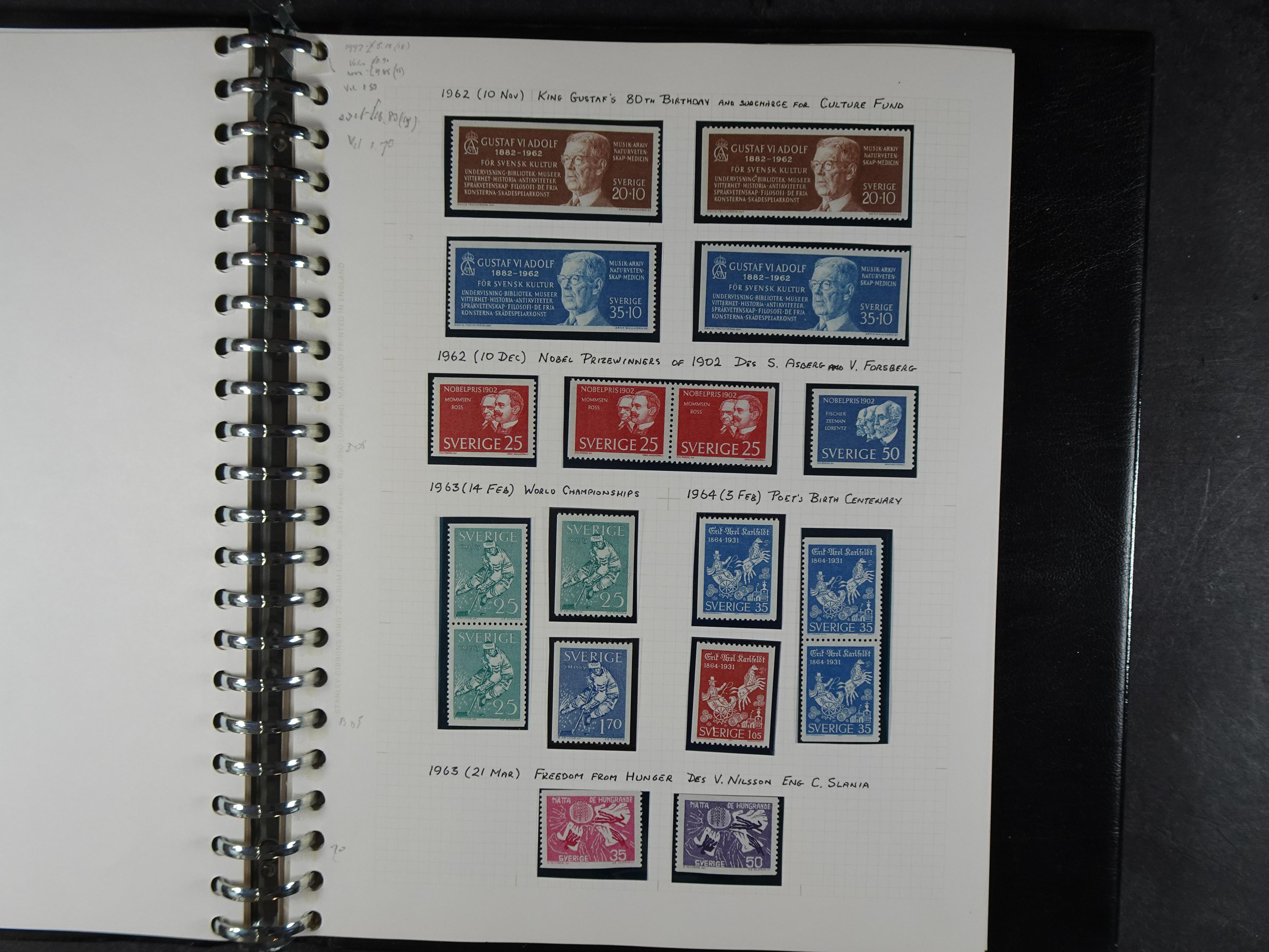 leuke verzameling. 1910-1971 op blanco albumbladen, bevat veel partijtjes.  21