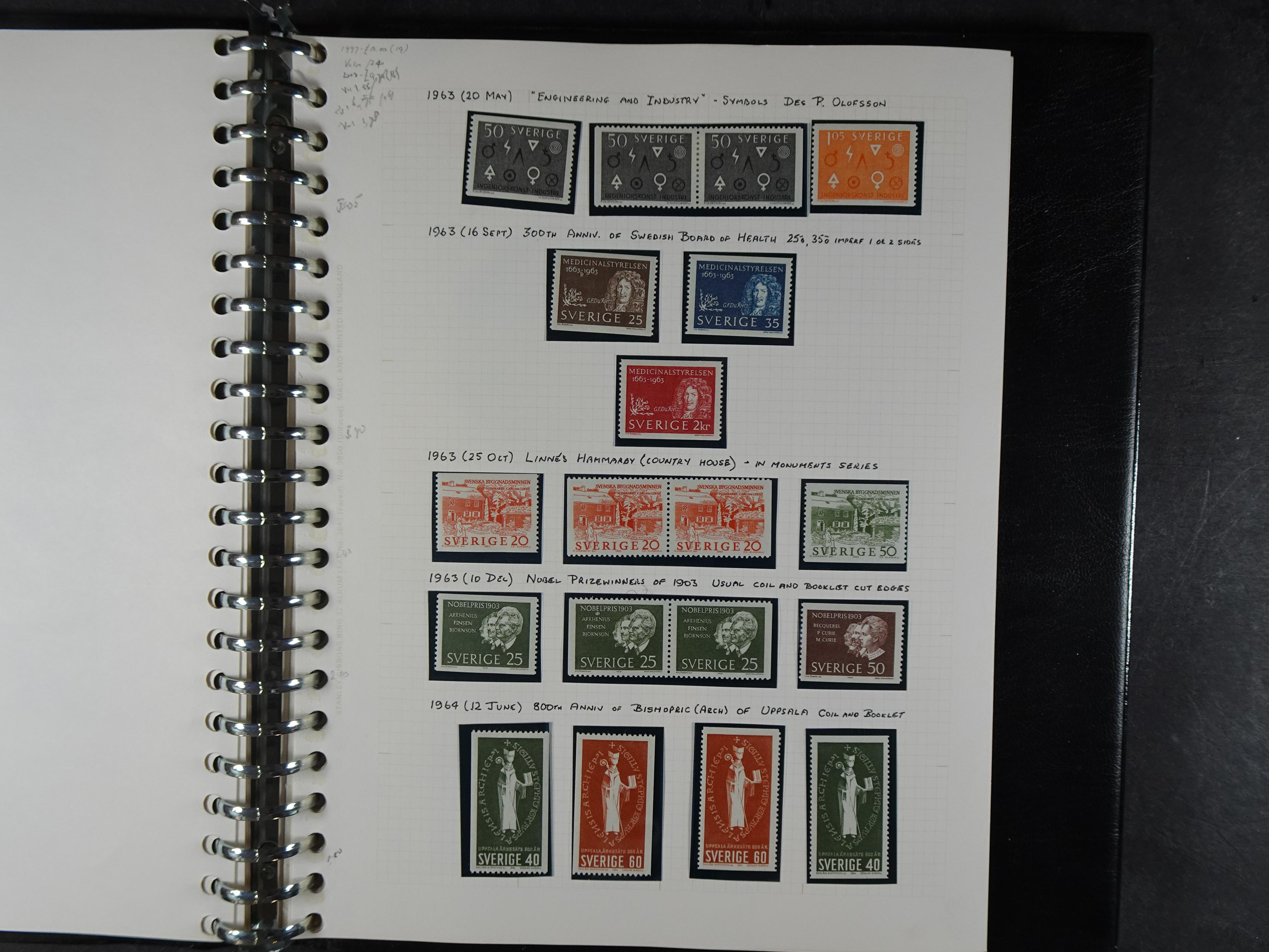 leuke verzameling. 1910-1971 op blanco albumbladen, bevat veel partijtjes.  22