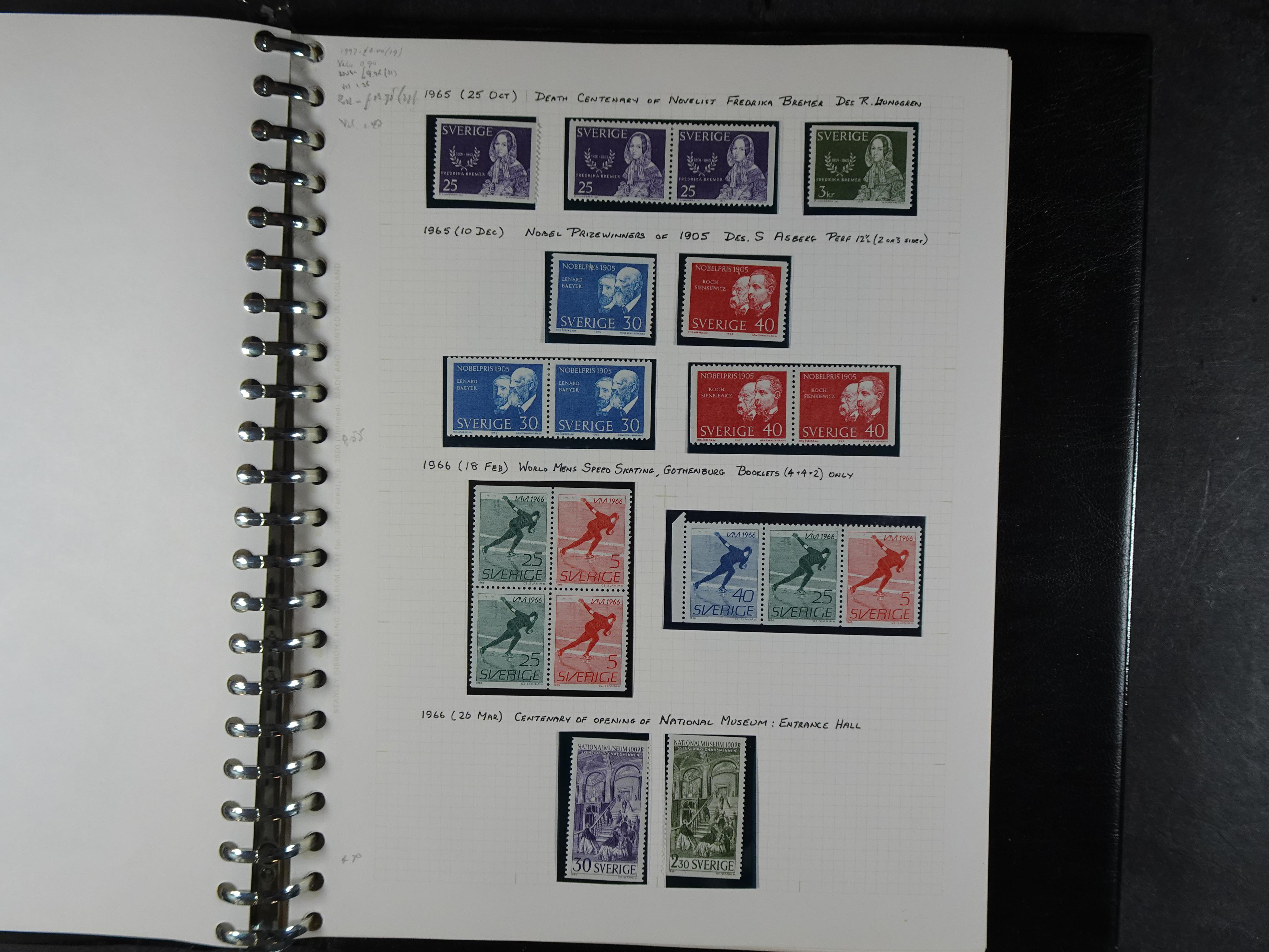 leuke verzameling. 1910-1971 op blanco albumbladen, bevat veel partijtjes.  24