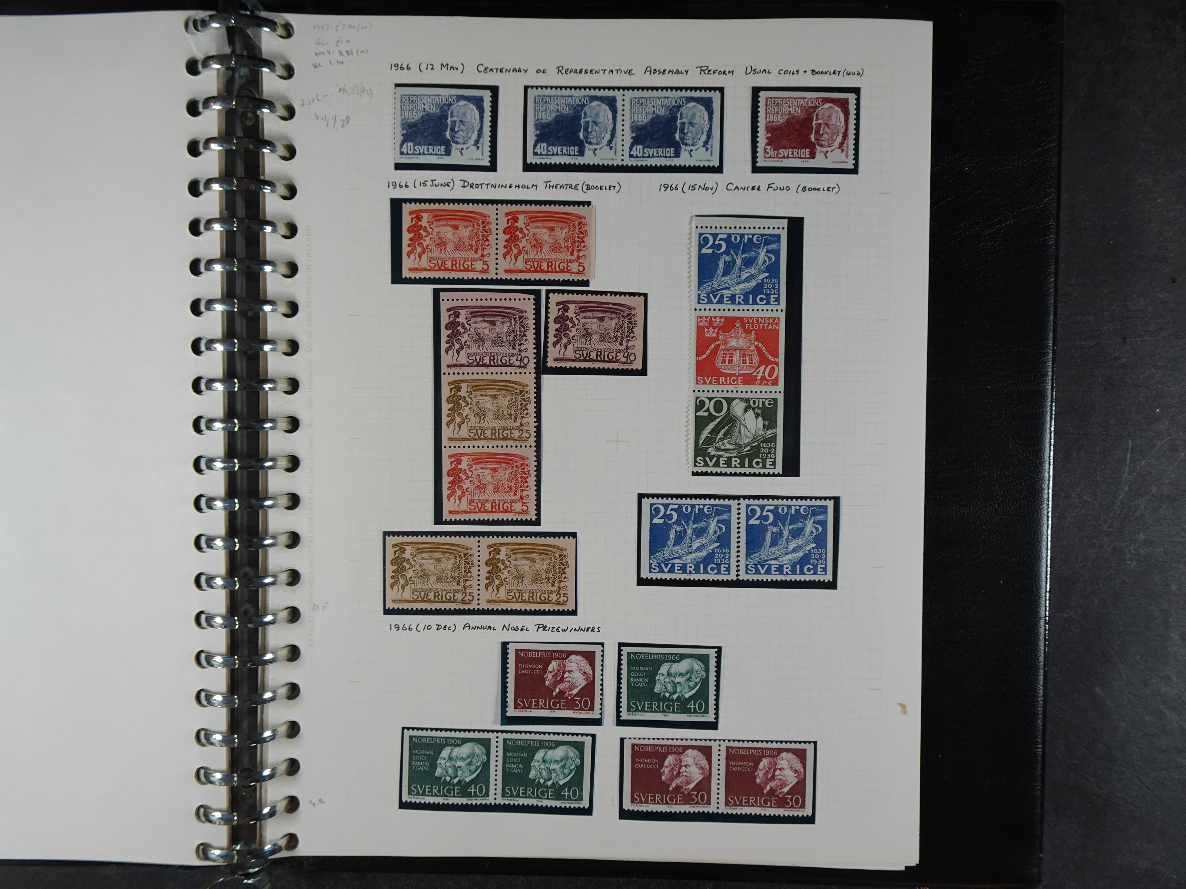 leuke verzameling. 1910-1971 op blanco albumbladen, bevat veel partijtjes.  25