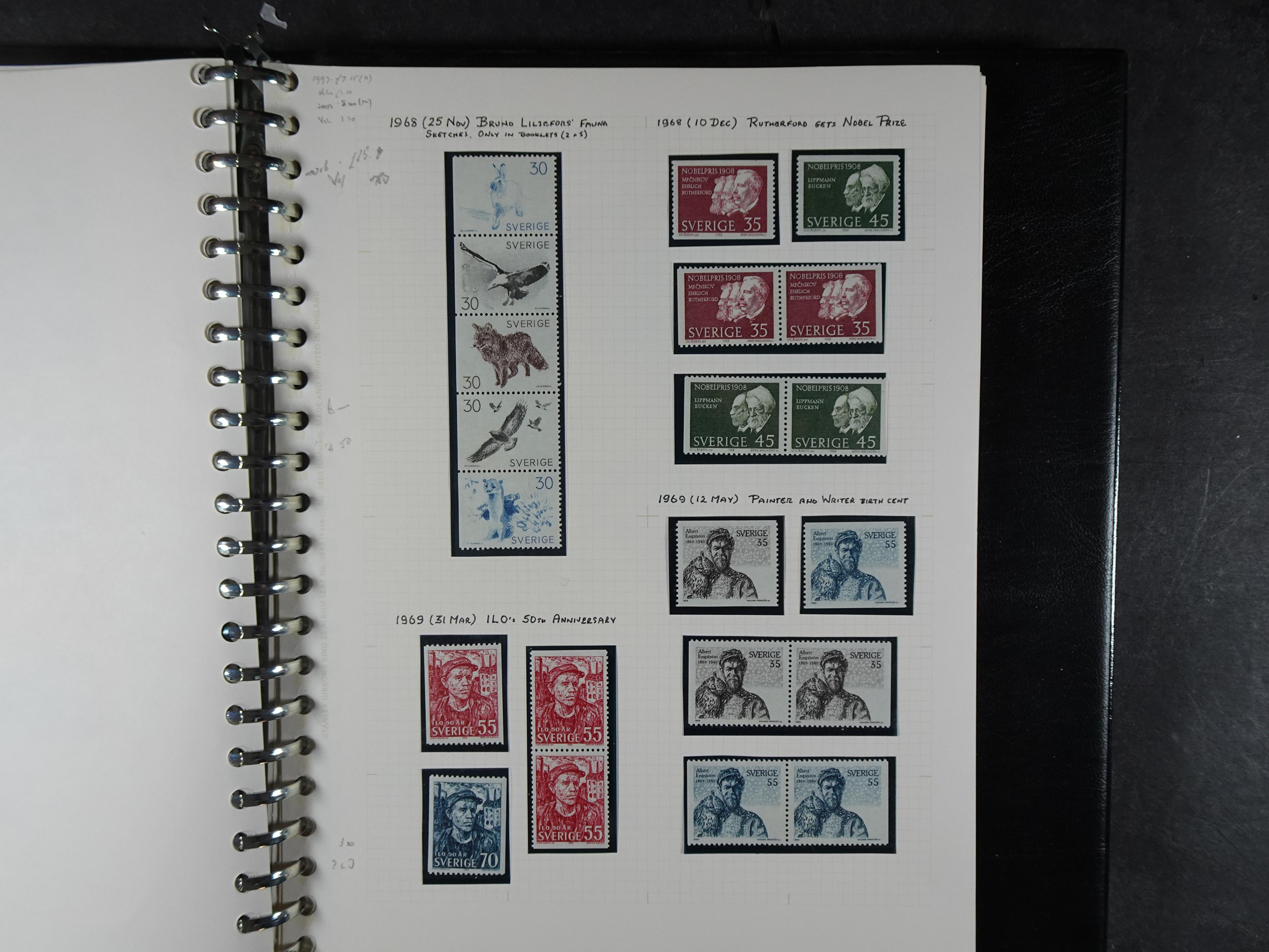 leuke verzameling. 1910-1971 op blanco albumbladen, bevat veel partijtjes.  31